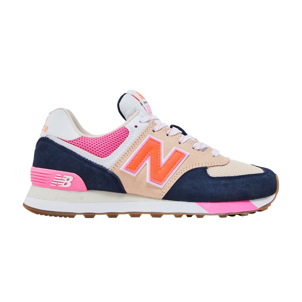 Pre-owned New Balance Wmns 574v2 'natural Indigo Vintage Rose' In Tan