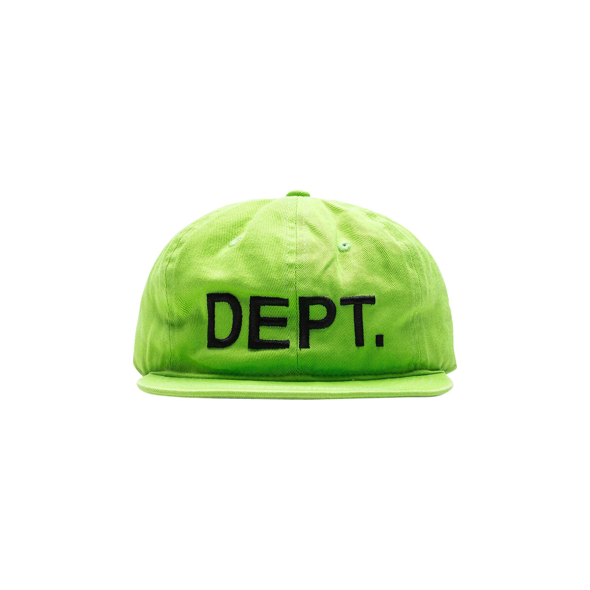 Pre-owned Gallery Dept. Logo Embroidered Cap 'flo Green'