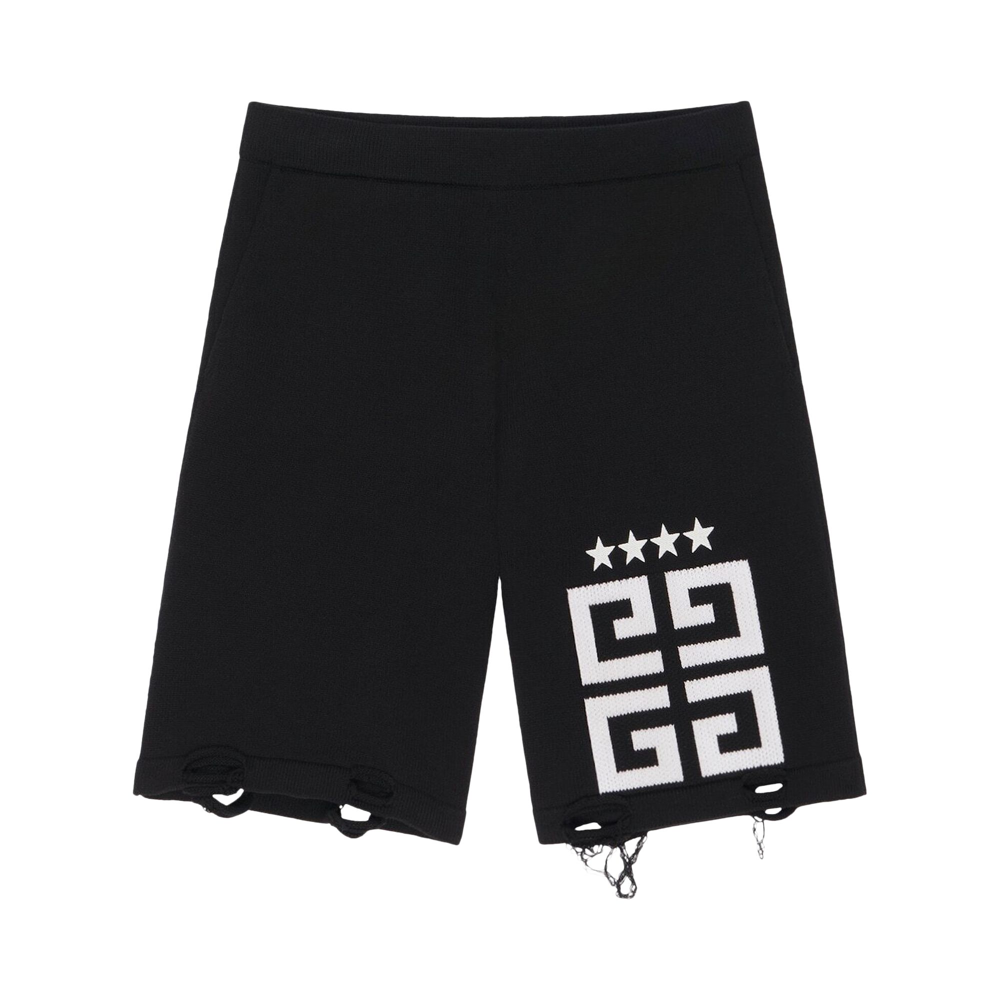 Givenchy Star Embroidered 4G Logo Short 'Black/White' | Men's Size XL