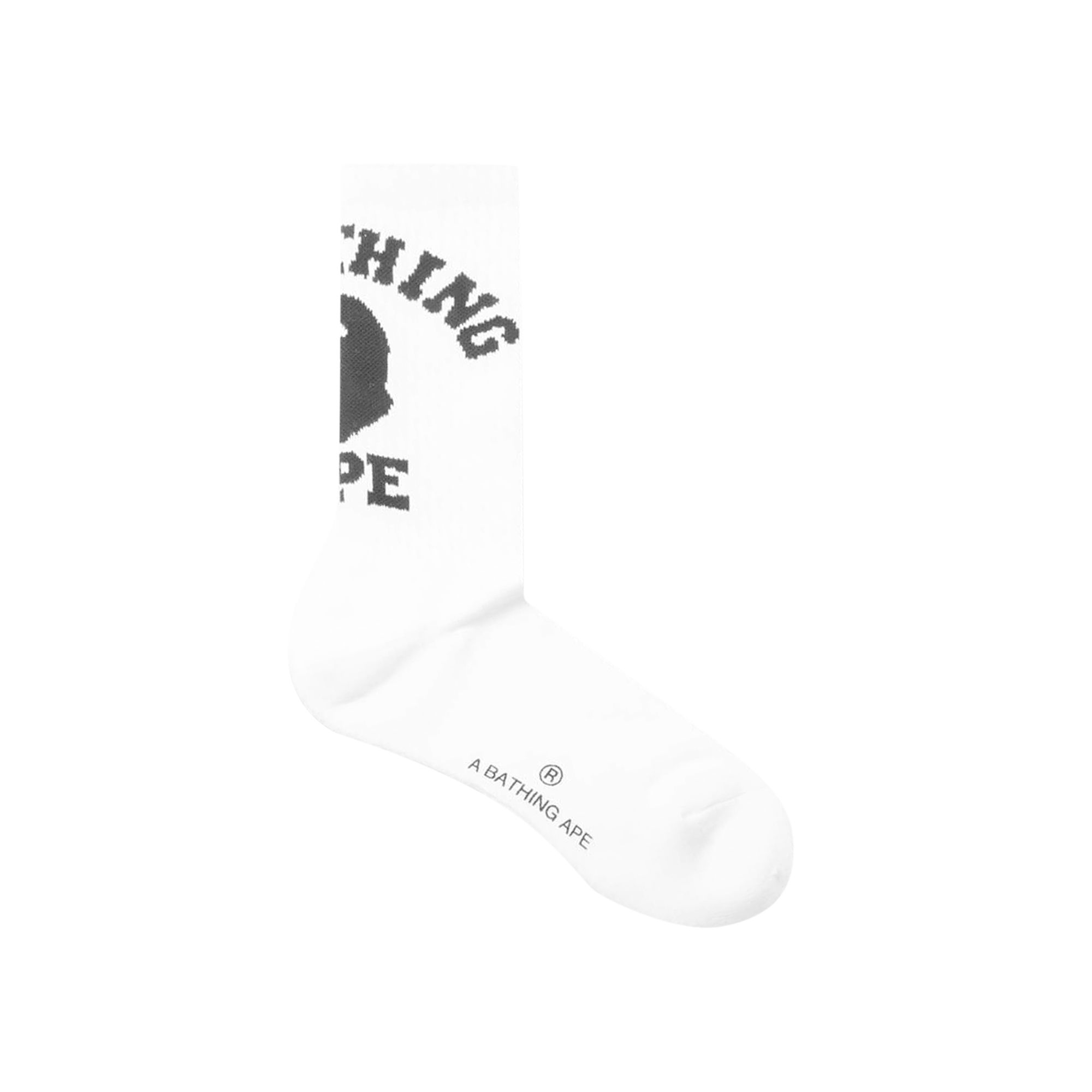 Pre-owned Bape College Socks 'white'