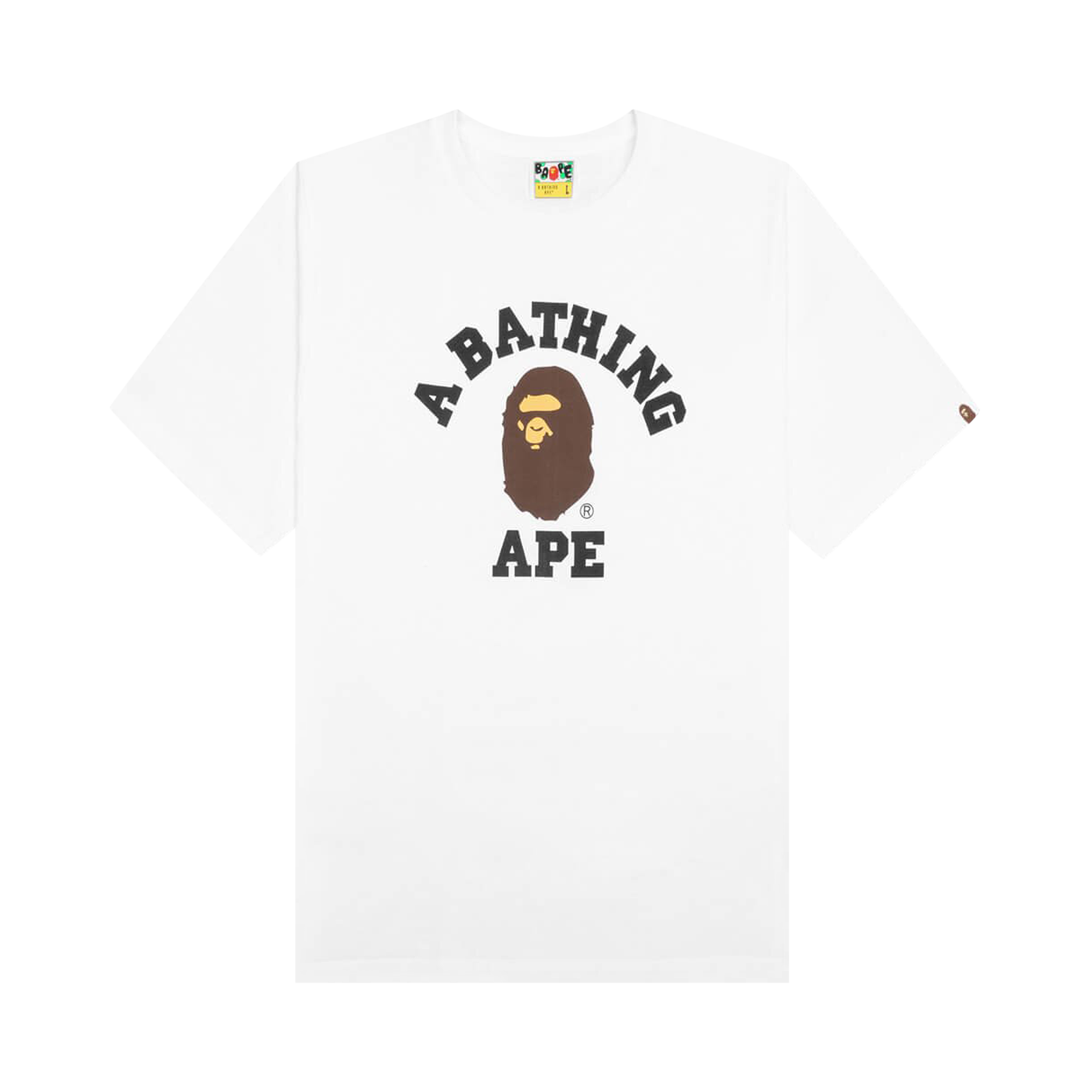 Pre-owned Bape Big Ape Head Tee 'white'