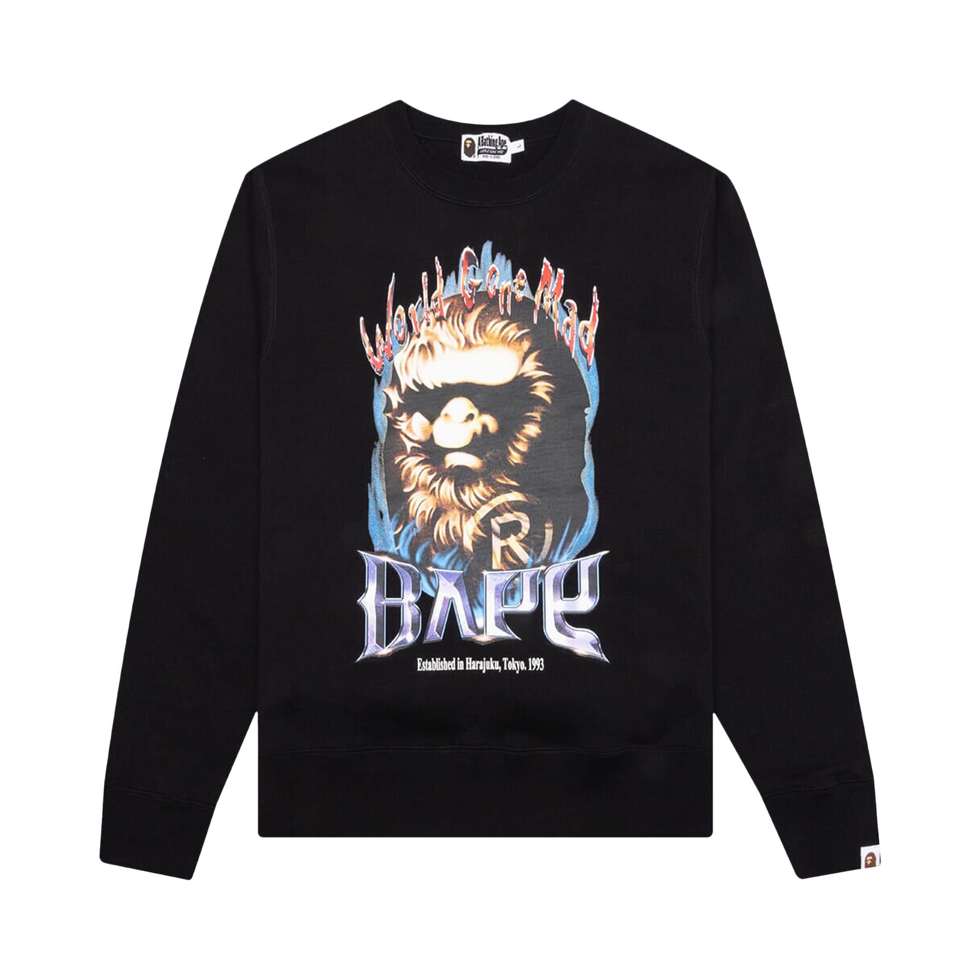 BAPE Ape Head Crewneck 'Black' | Men's Size S