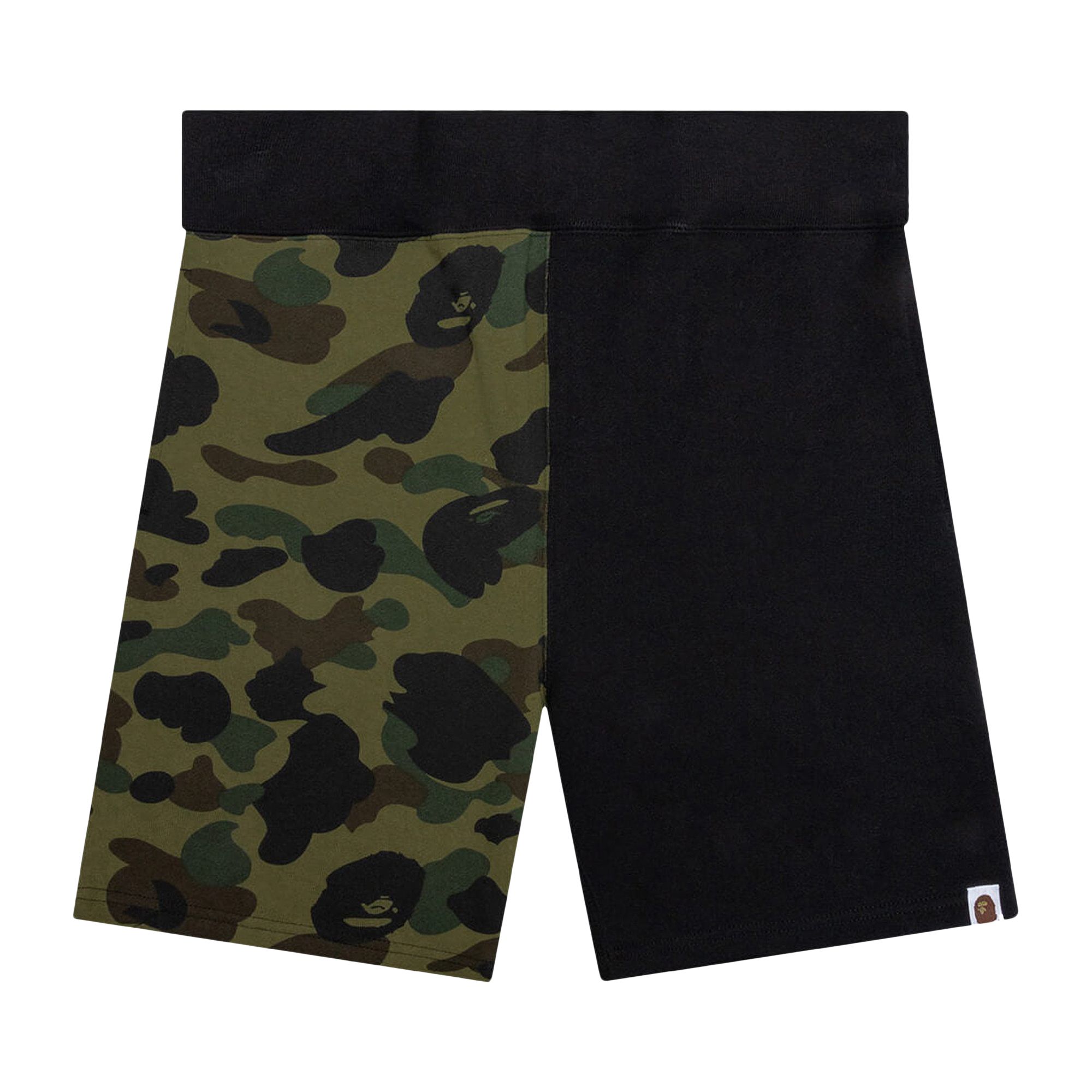 BAPE 1st Camo Back Shark Sweatshorts 'Green' | Men's Size XL