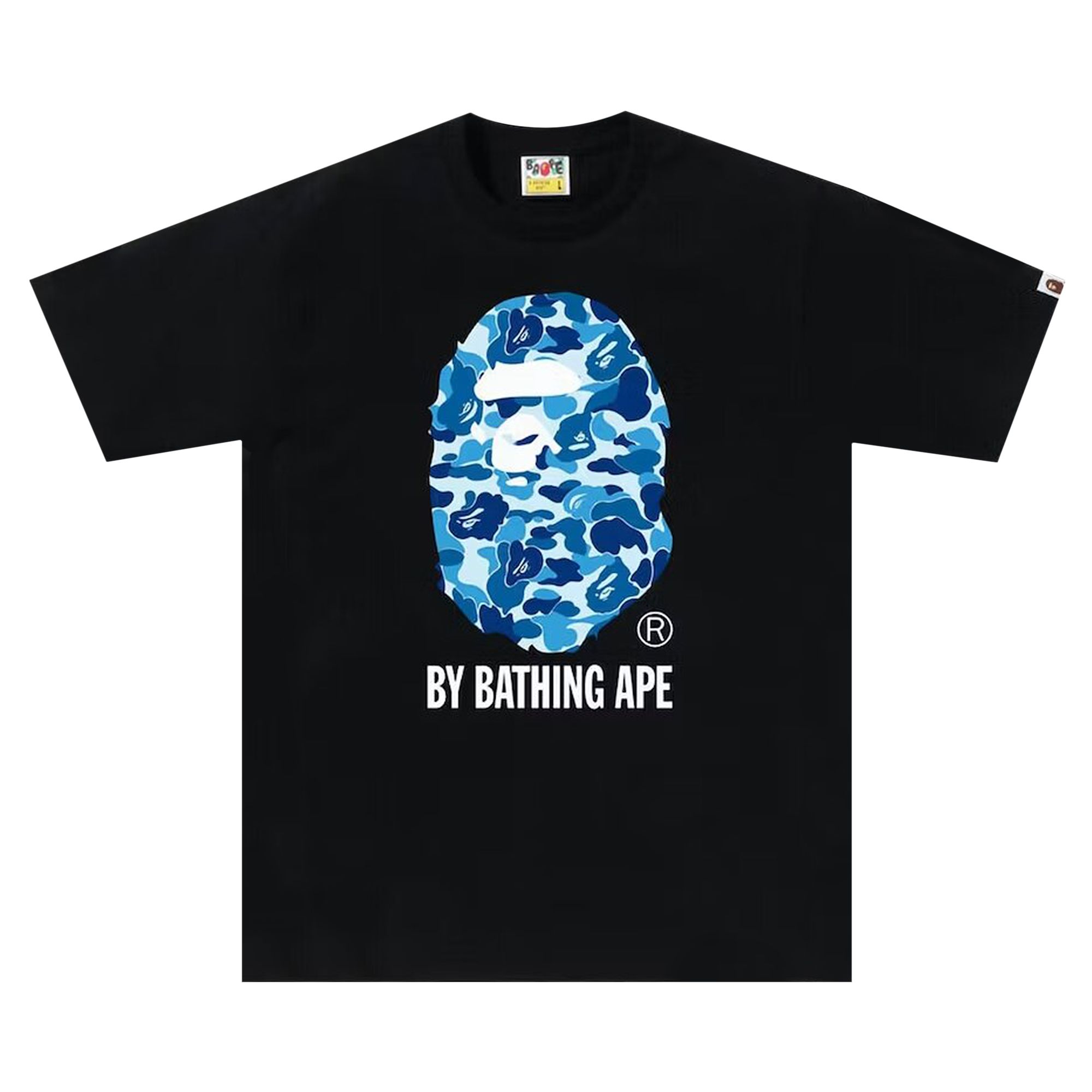 BAPE ABC Camo By Bathing Ape Tee 'Black/Blue' | Men's Size XL