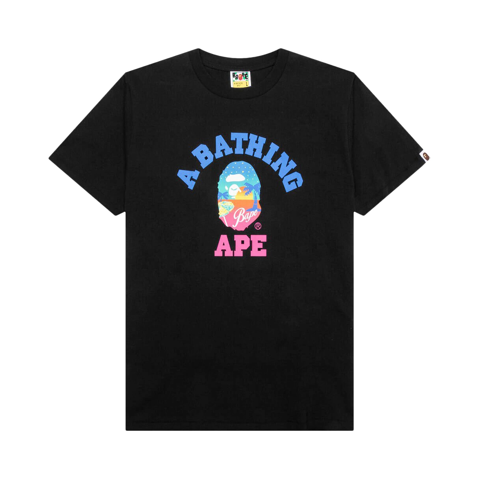 Pre-owned Bape Sunset Beach Tee 'black'