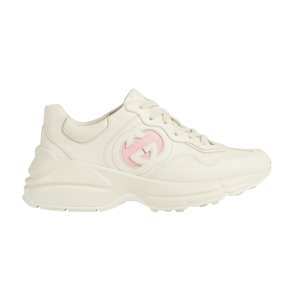 Pre-owned Gucci Wmns Rhyton Sneaker 'ivory Wild Rose' In Cream