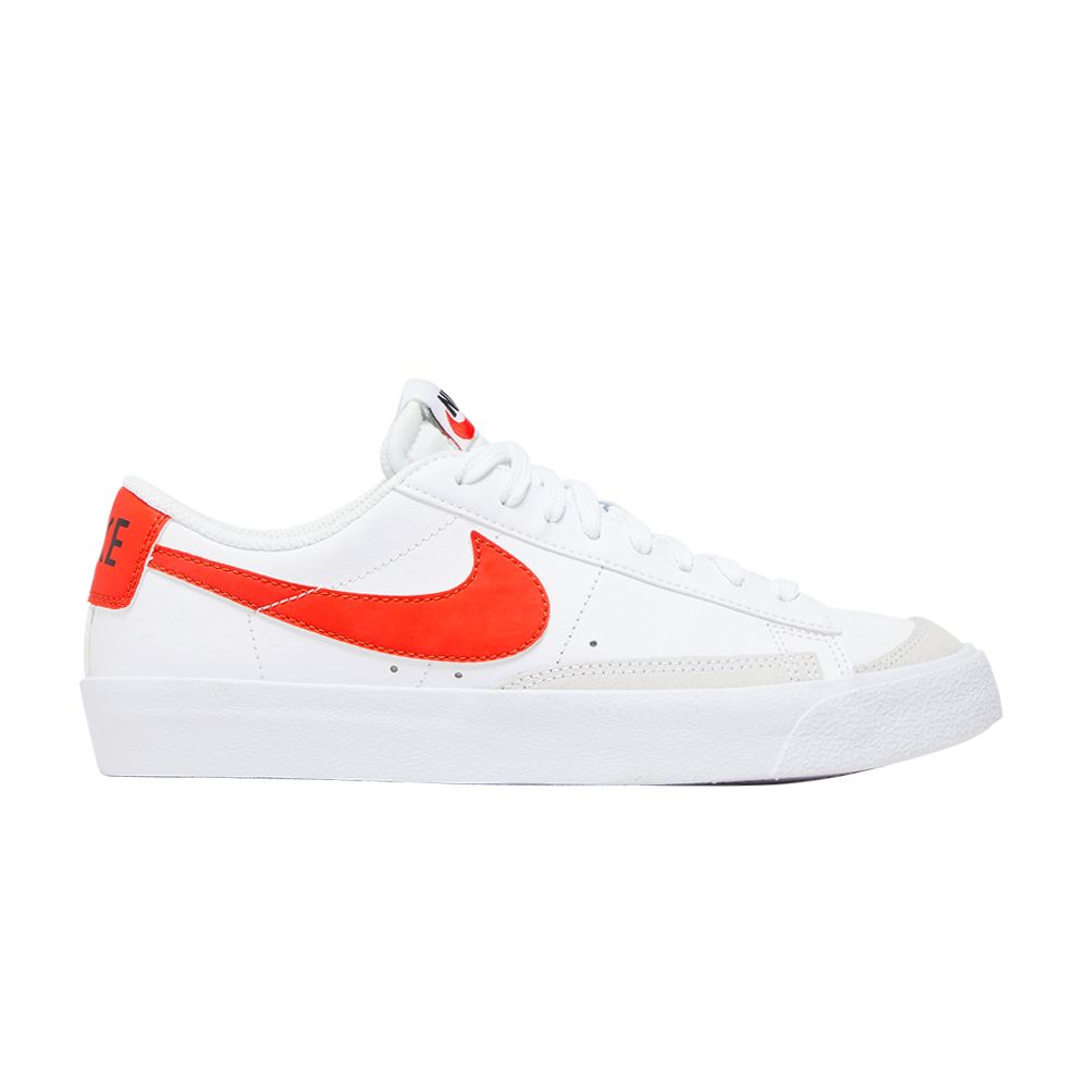 Pre-owned Nike Blazer Low '77 Gs 'white Team Orange' | Kid's Size 5.5