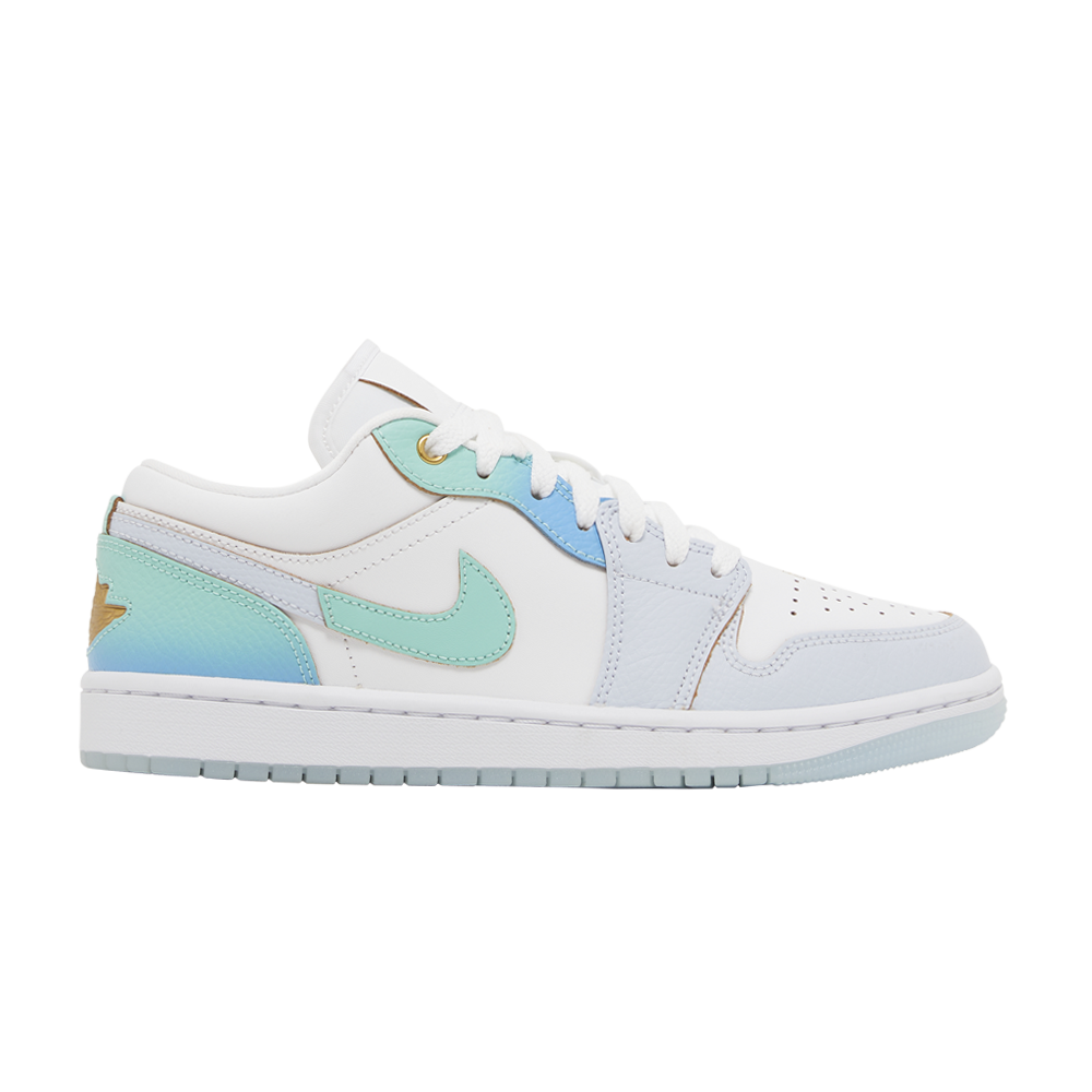 Pre-owned Air Jordan Wmns  1 Low Se 'emerald Rise' In Blue