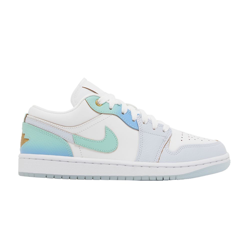 Pre-owned Air Jordan Wmns 1 Low Se 'emerald Rise' In Blue