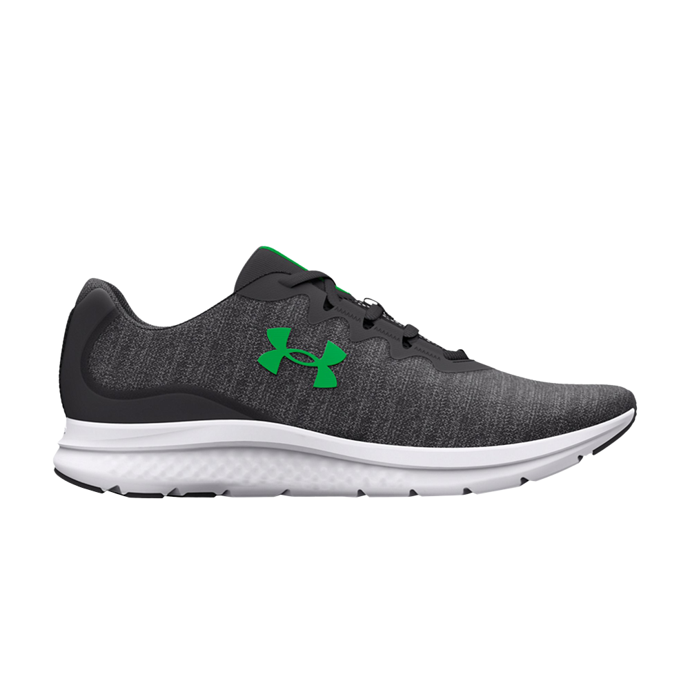 Pre-owned Under Armour Charged Impulse 3 Knit 'jet Grey Green Screen'