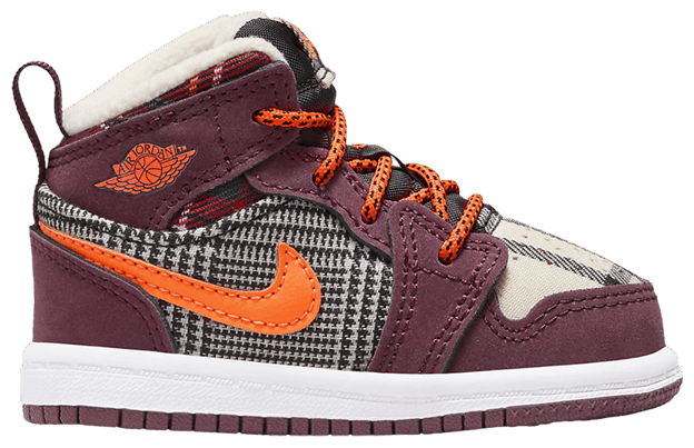 Size 10.0 Air Jordan 1 Mid SE TD Plaid