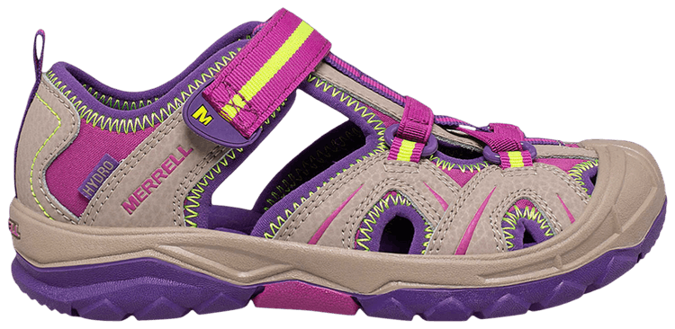 Merrell Hydro Sandal Big Kid Tan Purple