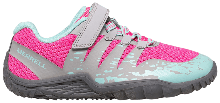 Merrell Trail Glove 5 AC Big Kid Grey Hot Pink