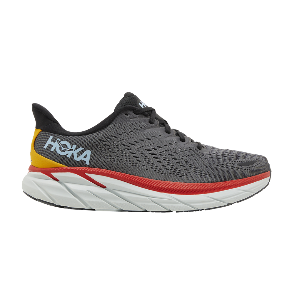 Pre-owned Hoka One One Clifton 8 'anthracite Castlerock' In Grey