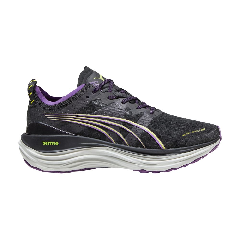 Pre-owned Puma Wmns Foreverrun Nitro Winter 'black Purple Pop'