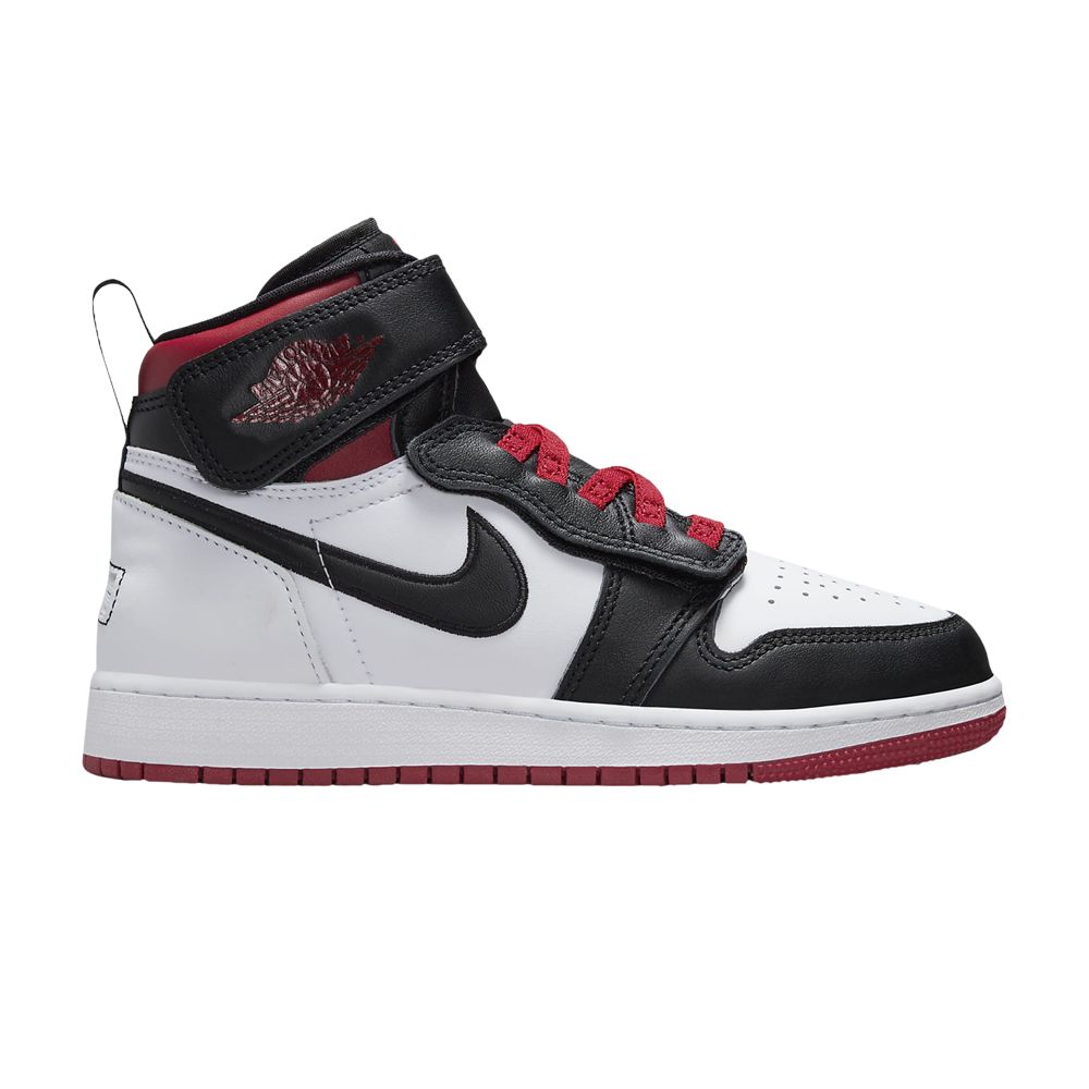 Air Jordan 1 High FlyEase GS 'Gym Red Black Toe' | White | Kid's Size 6