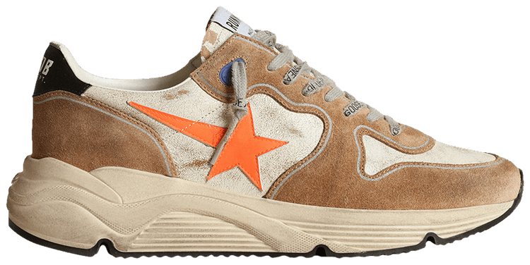 Golden Goose Running Sole 'Tobacco Fluo Orange'