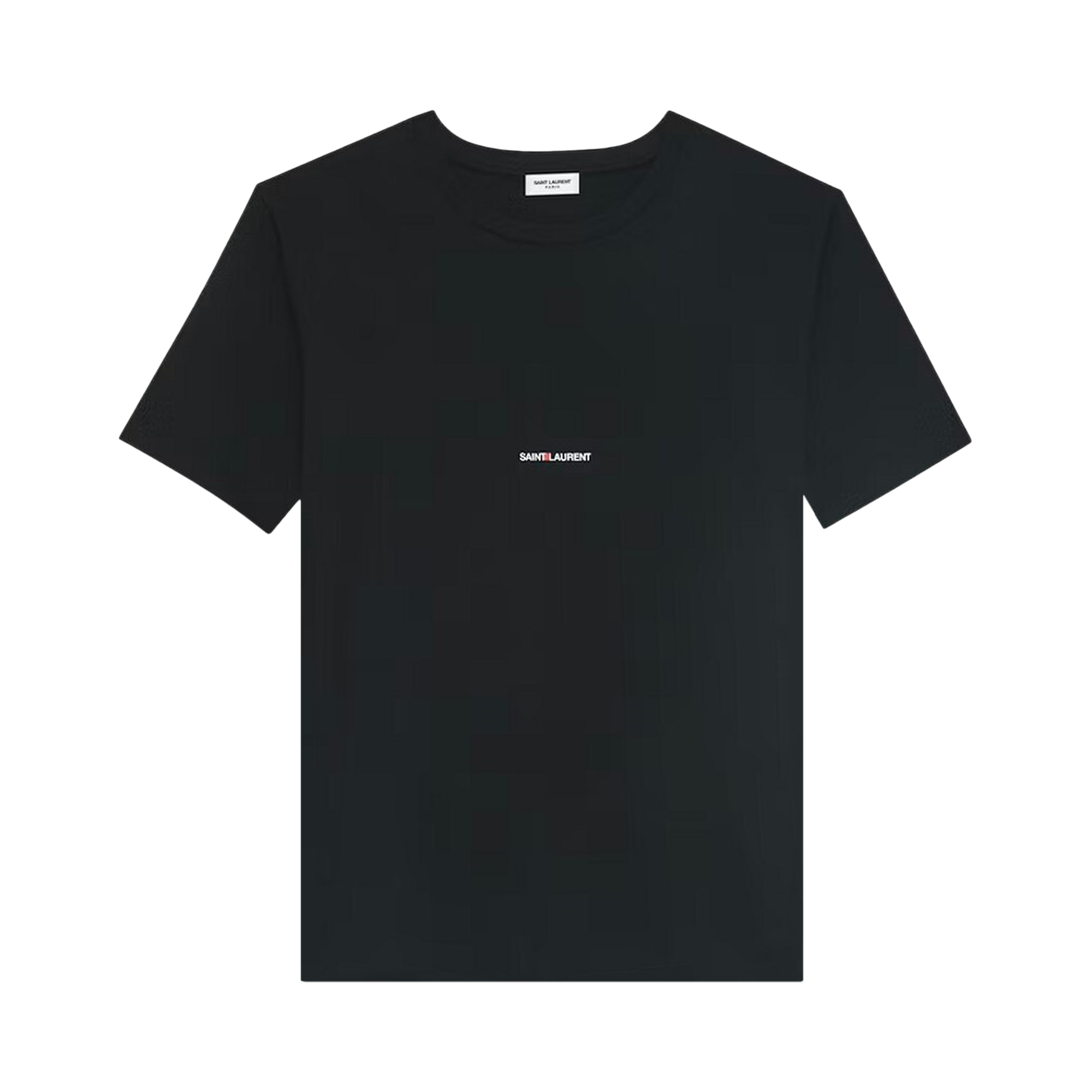 Pre-owned Saint Laurent Logo T-shirt 'noir' In Black