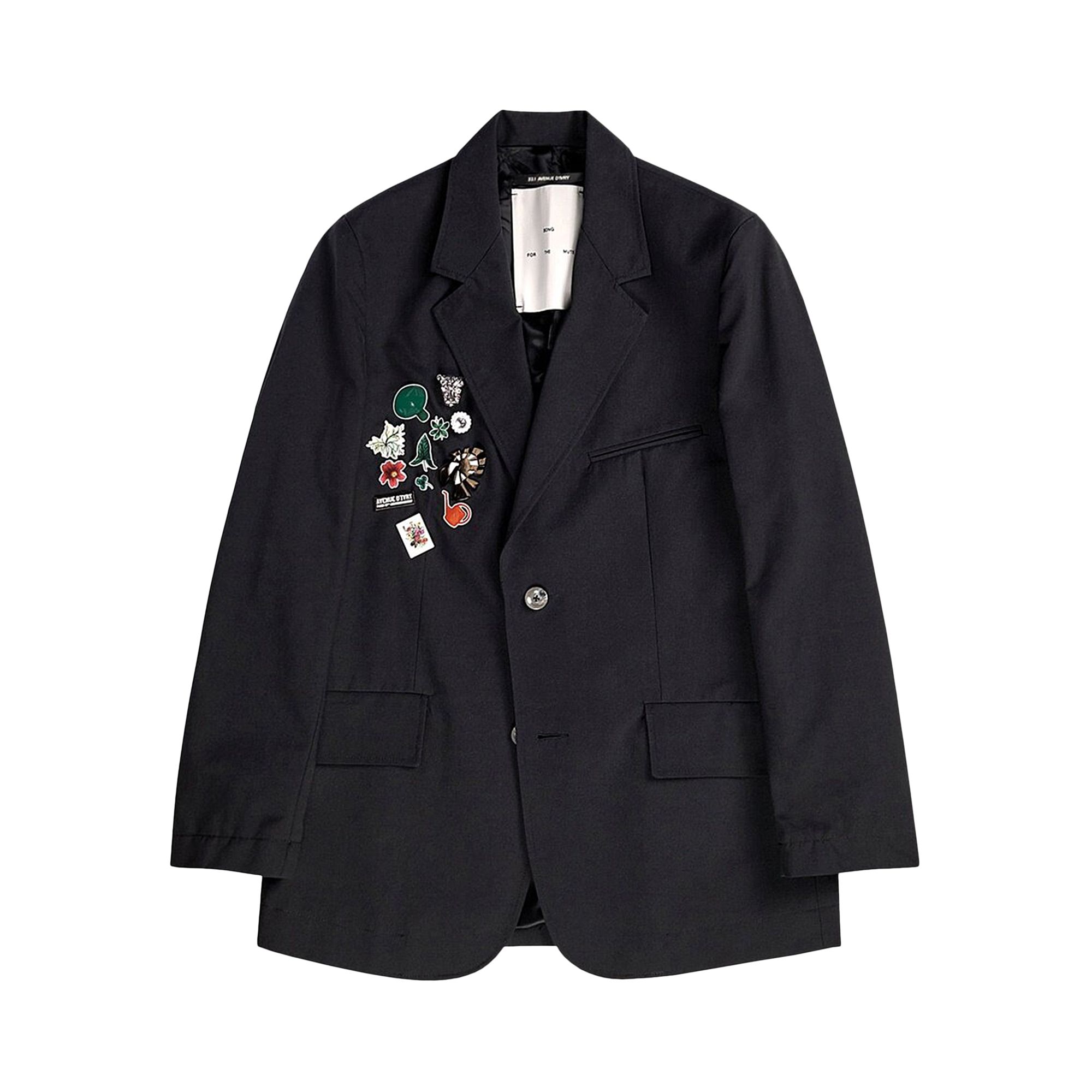 Pre-owned Song For The Mute Oversized Blazer 'black' | Men's Size 46