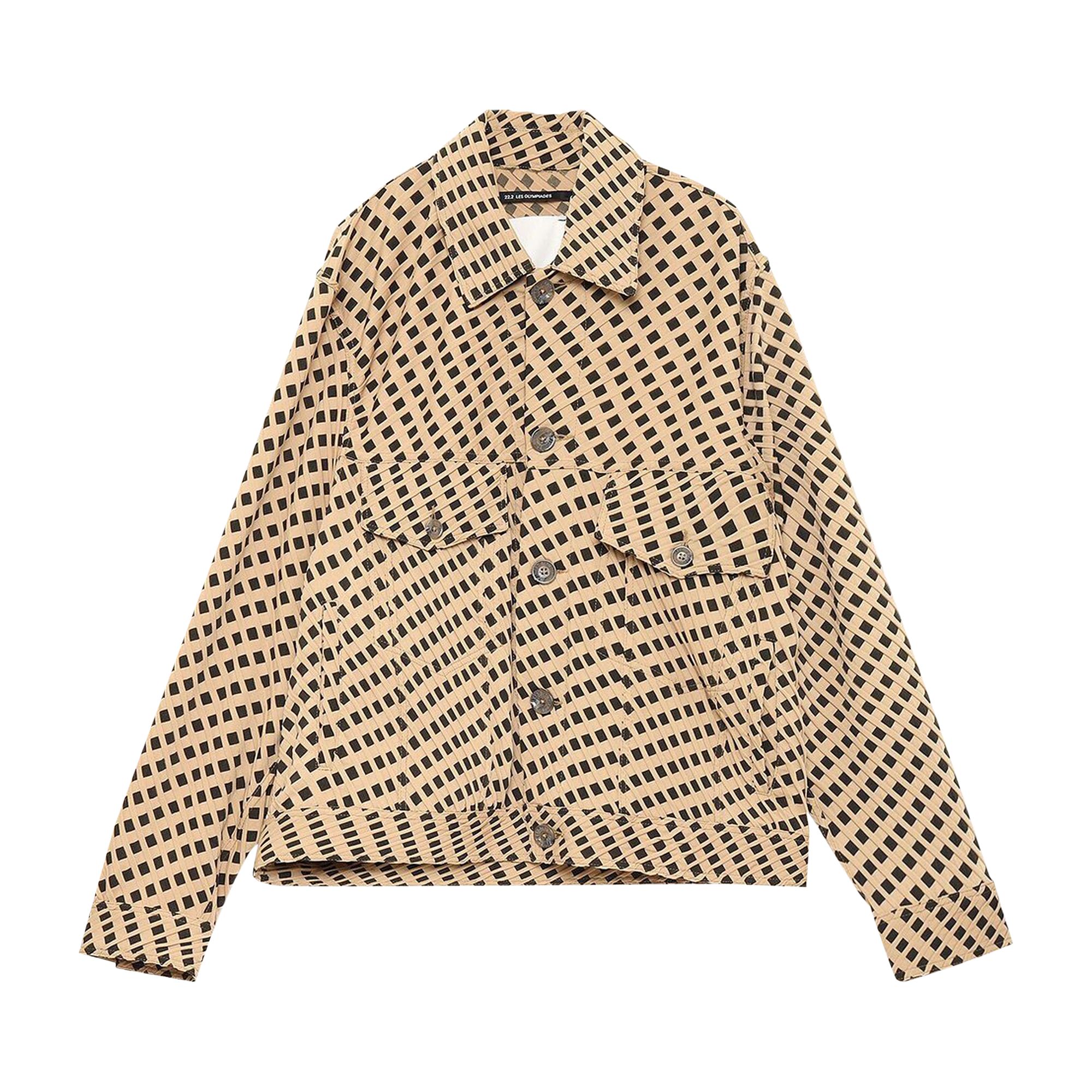 Pre-owned Song For The Mute Worker Jacket 'beige/black' | Tan | Men's Size 46