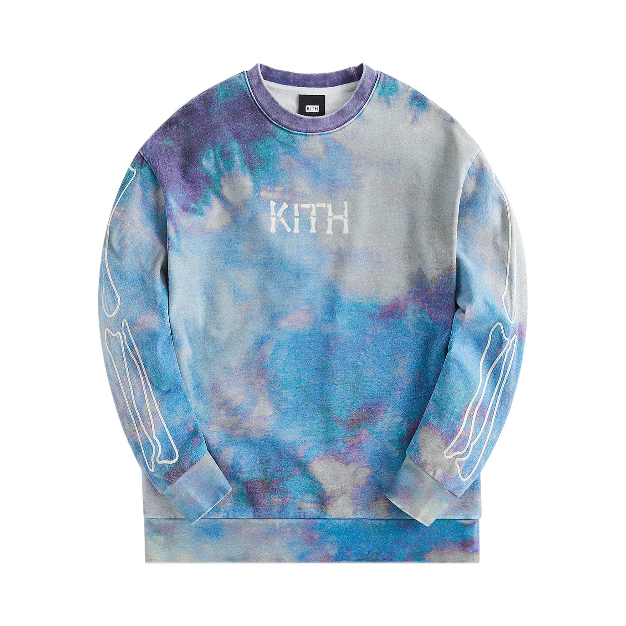 Pre-owned Kith Treats Skeleton Nelson Crewneck 'passion' In Multi-color