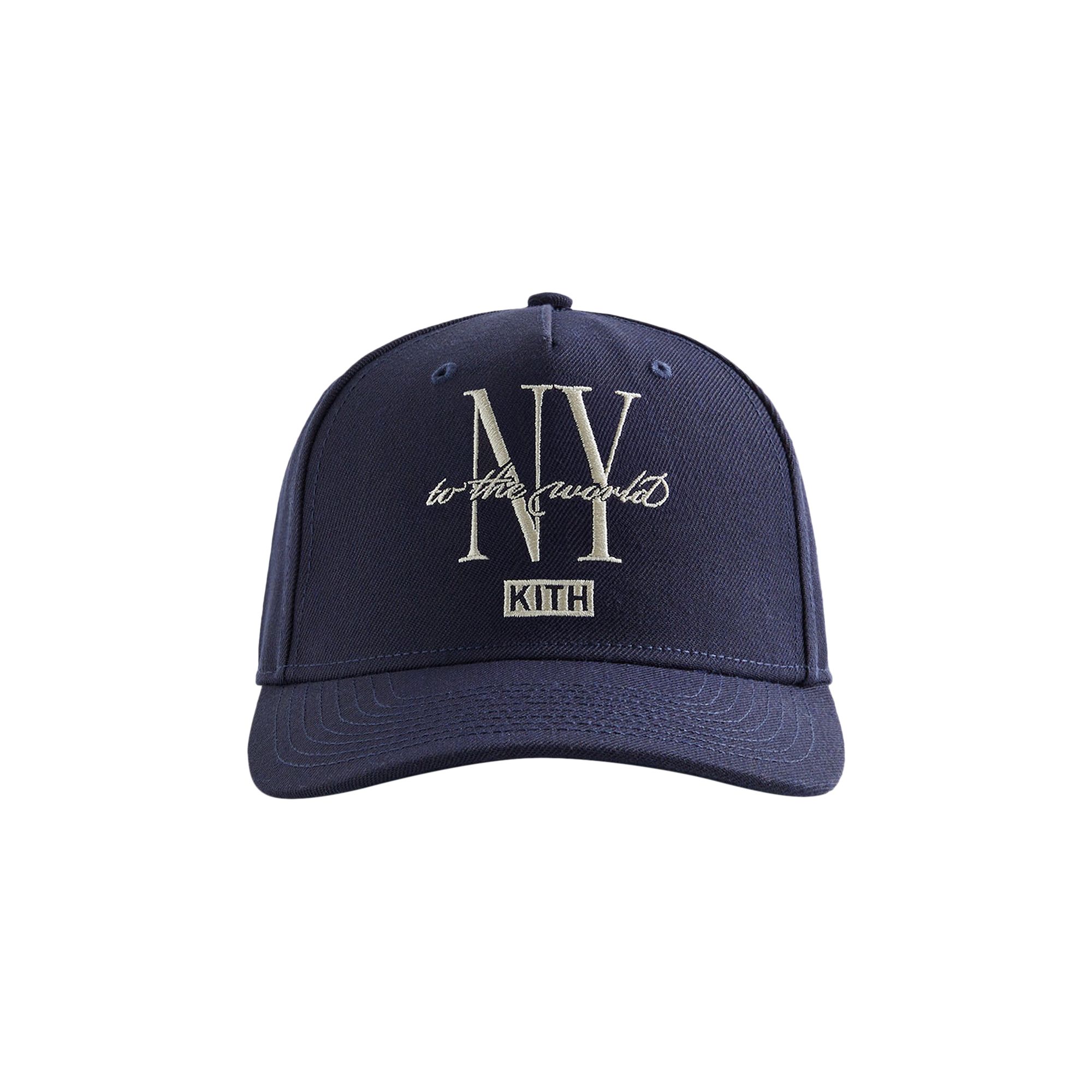 Pre-owned Kith Gwynn Pinch Crown Snapback 'nocturnal' | Blue | Men's Size Onesize