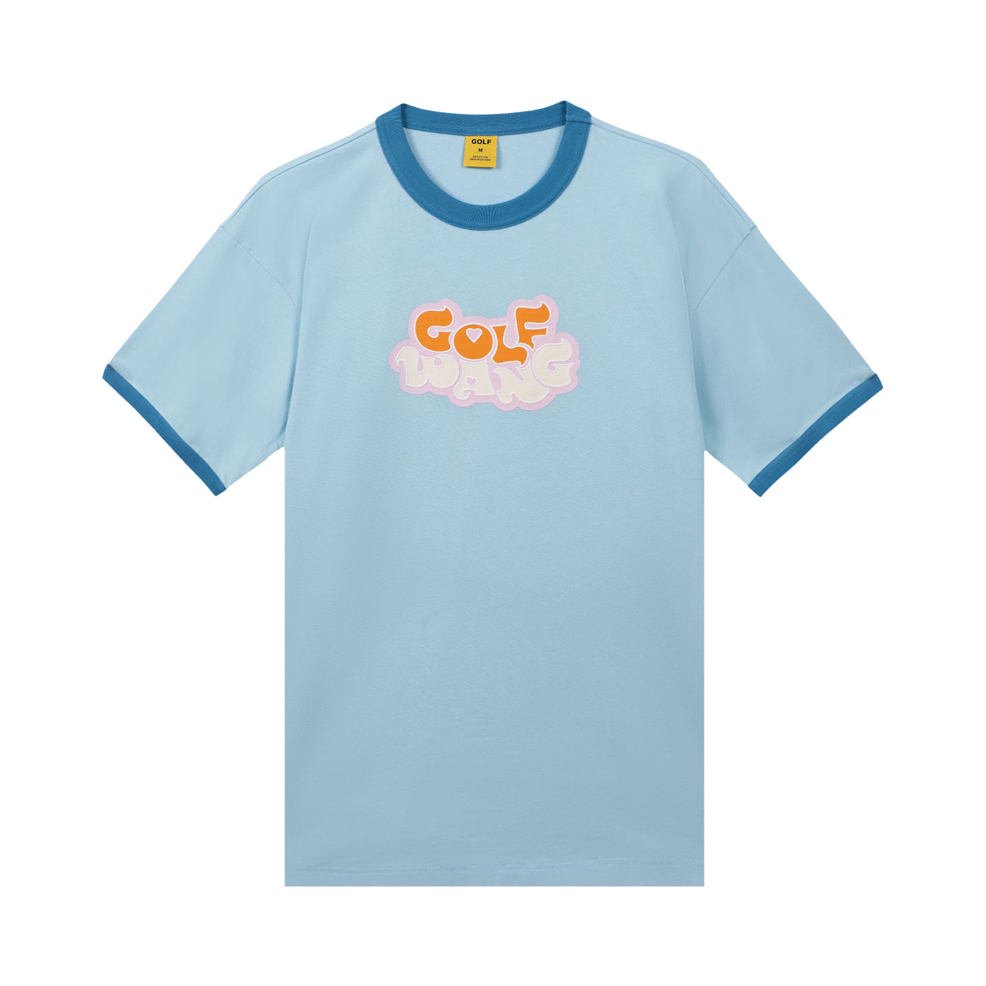 Pre-owned Golf Wang Harmony Logo Ringer Tee 'light Blue'