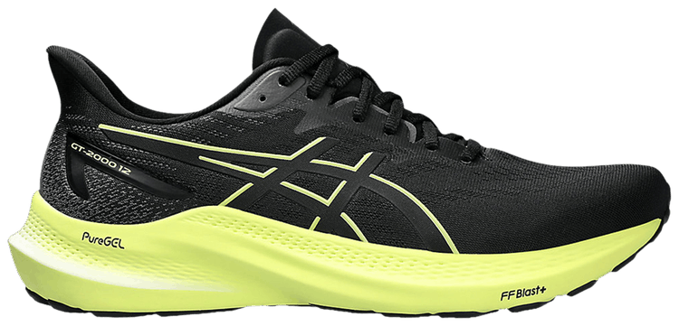 Asics GT 2000 12 Wide Black Glow Yellow