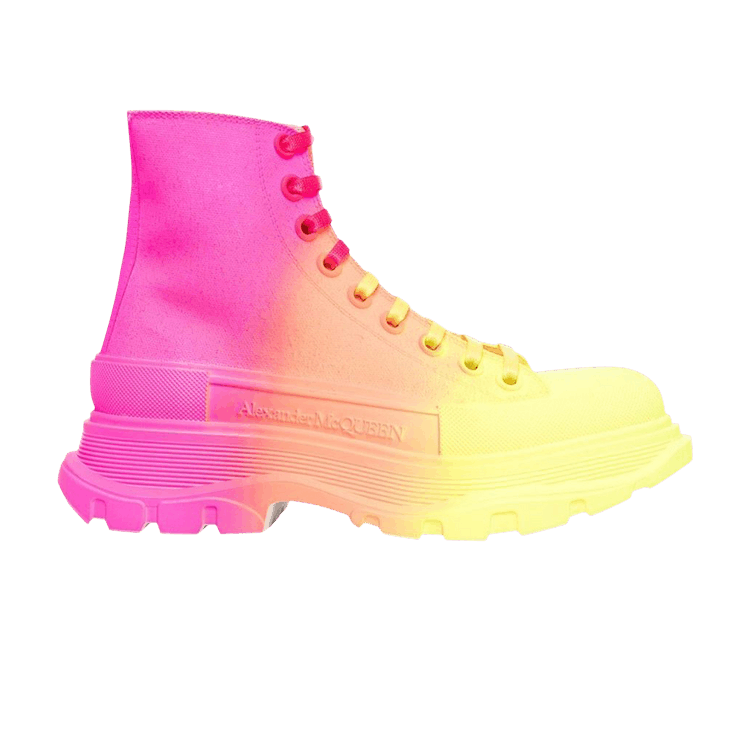 Buy Alexander McQueen Wmns Tread Slick Boots 'Yellow Orange