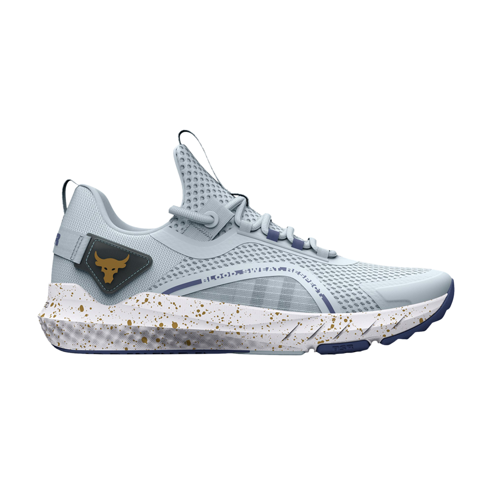 Pre-owned Under Armour Wmns Project Rock Bsr 3 'halogen Blue Metallic Gold'
