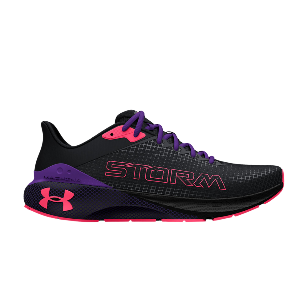 Pre-owned Under Armour Wmns Hovr Machina 'storm - Black Pink Shock'