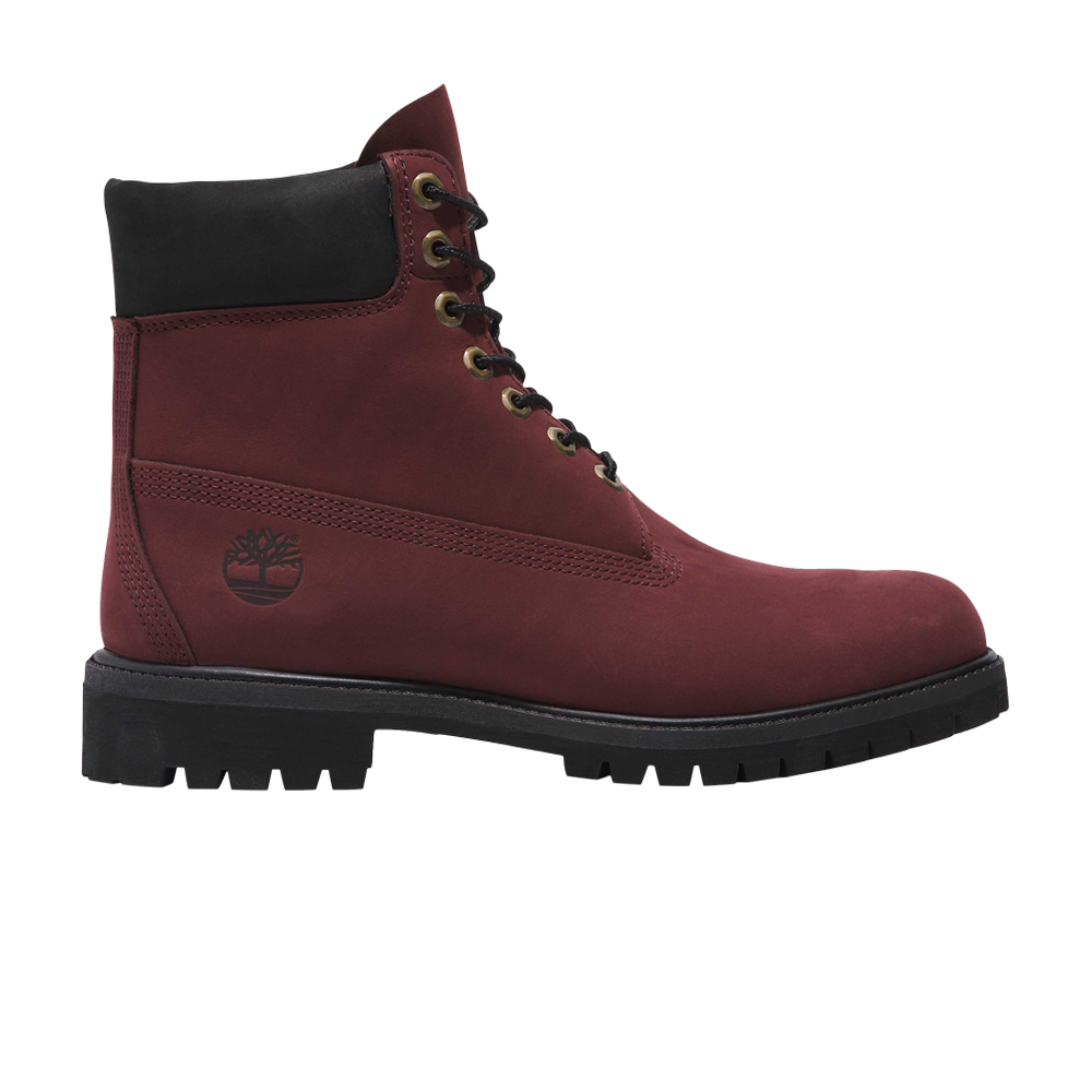 Pre-owned Timberland 6 Inch Premium Boot 'burgundy' In Purple
