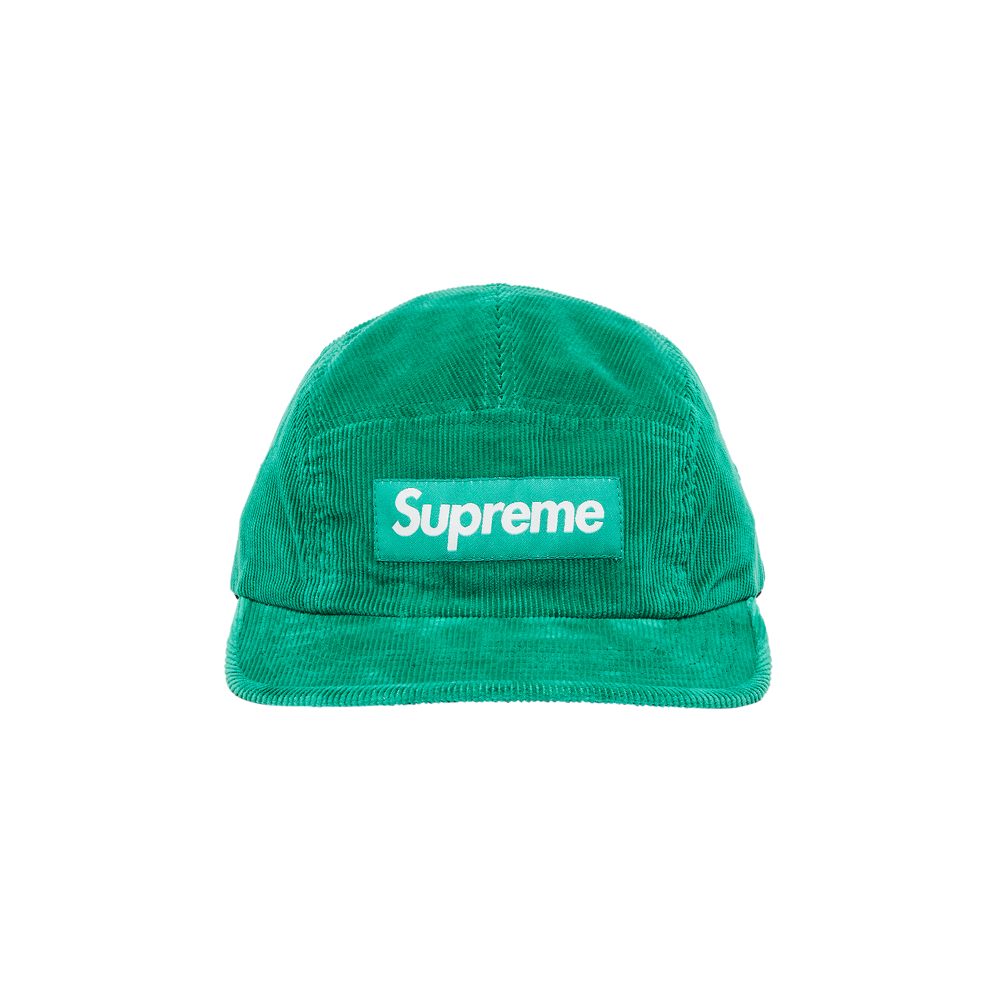 Pre-owned Supreme Corduroy Camp Cap 'green'