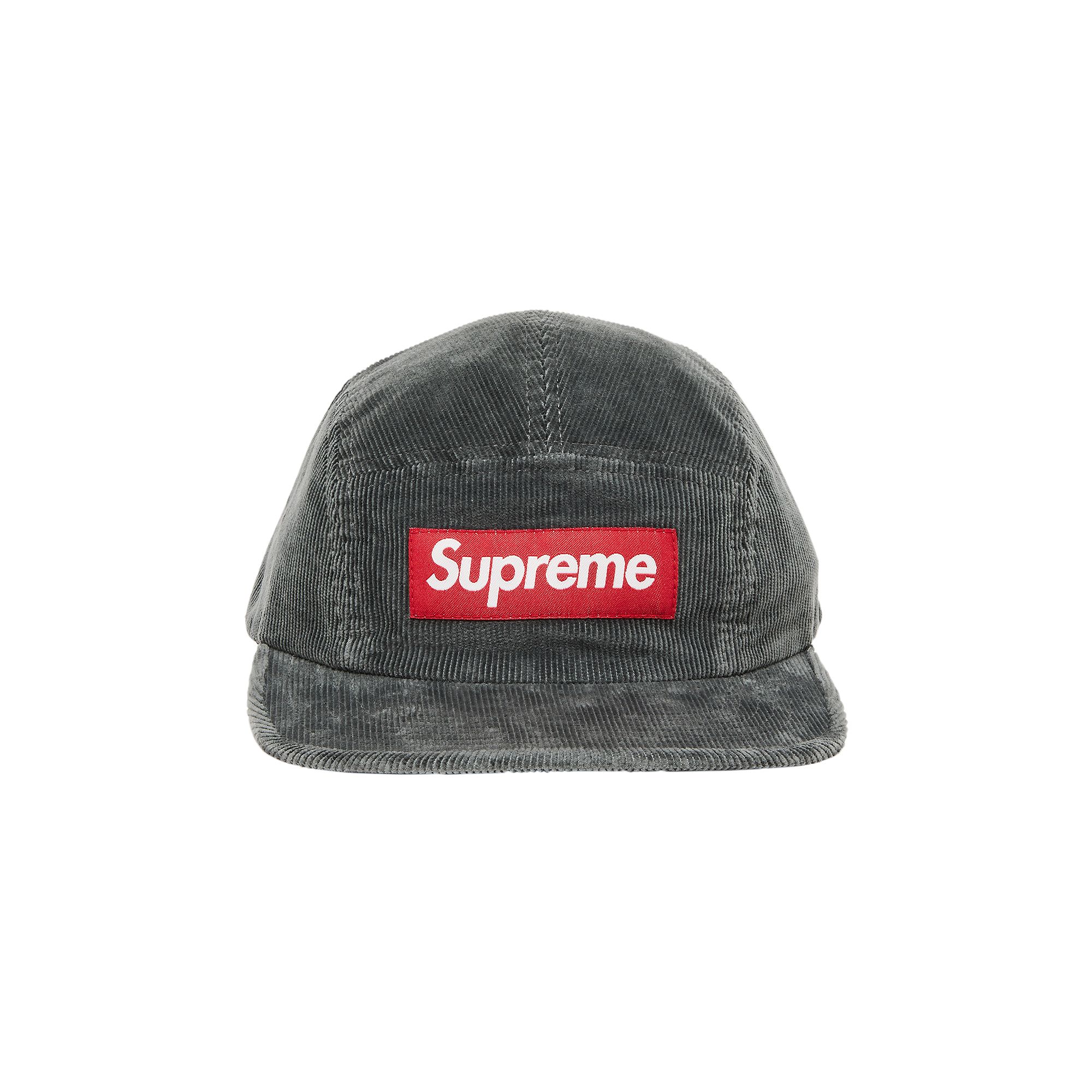 Pre-owned Supreme Corduroy Camp Cap 'grey'