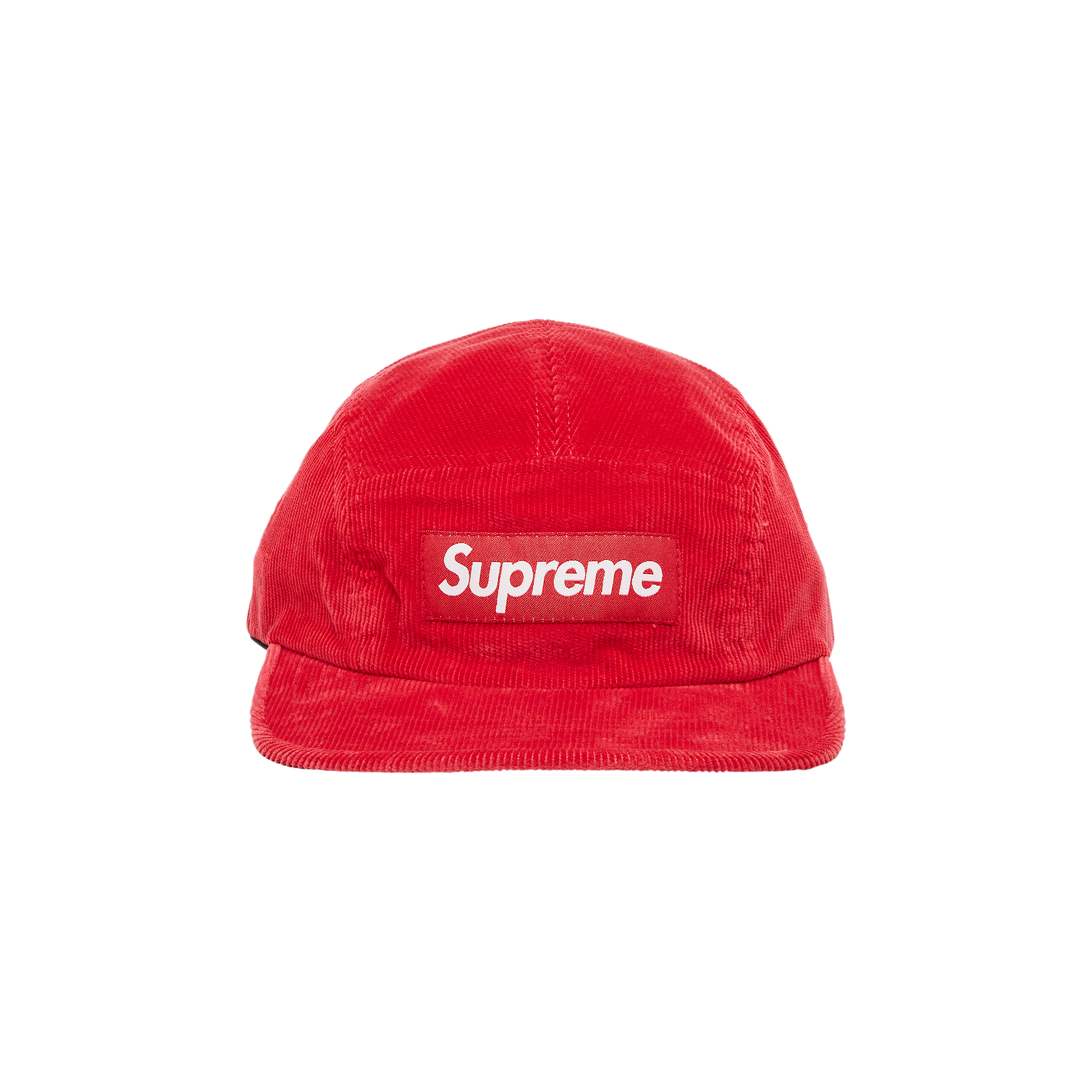 Pre-owned Supreme Corduroy Camp Cap 'red'