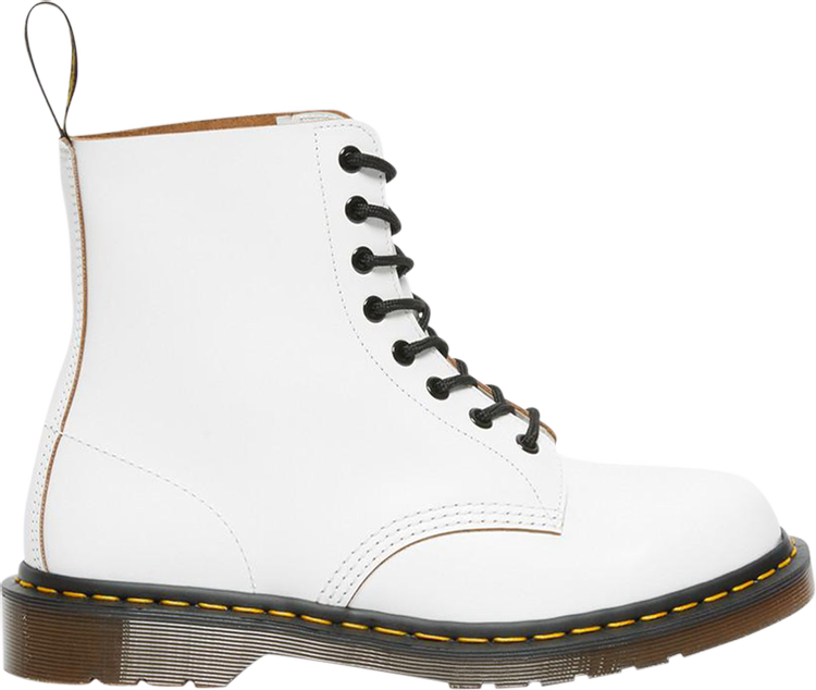 1460 Vintage Made in England Lace Up Boot 'White Quilon'