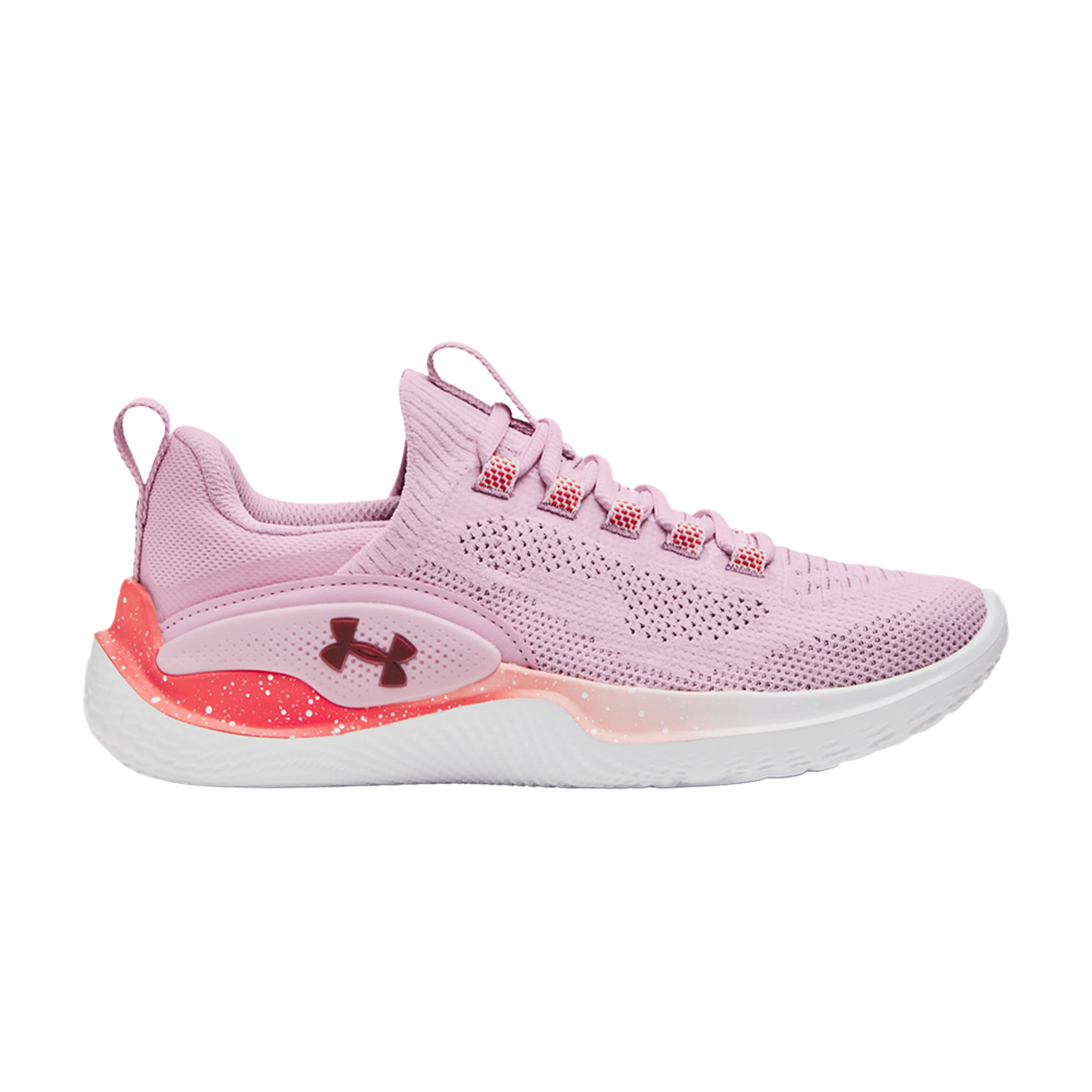 Pre-owned Under Armour Wmns Flow Dynamic 'pink Shadow Deep Red'