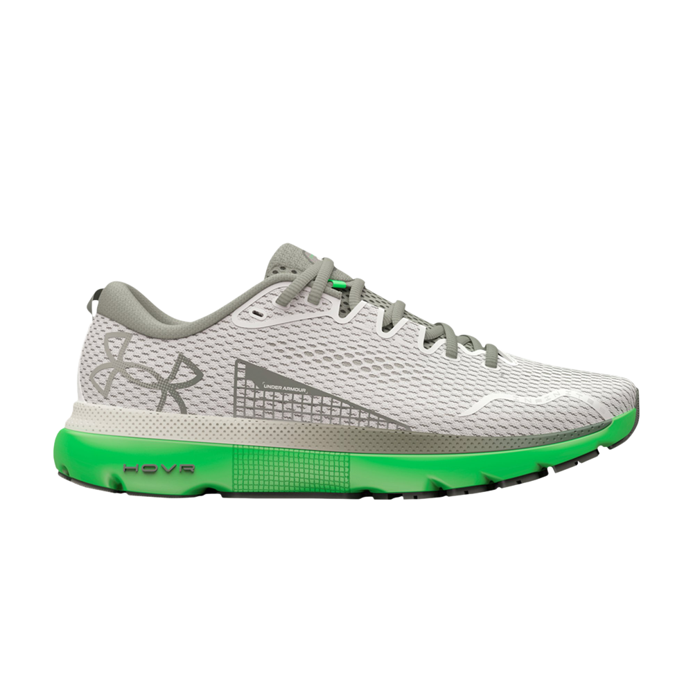 Pre-owned Under Armour Hovr Infinite 5 'white Clay Green Screen' In Cream
