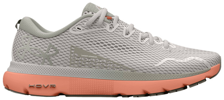 Under Armour Wmns HOVR Infinite 5 White Clay Bubble Peach