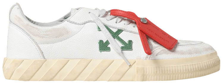 Off White Vulc Sneaker White Green