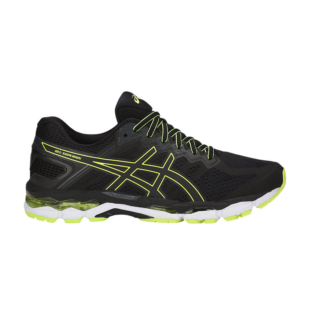 Pre-owned Asics Gel Superion 'black Safety Yellow'