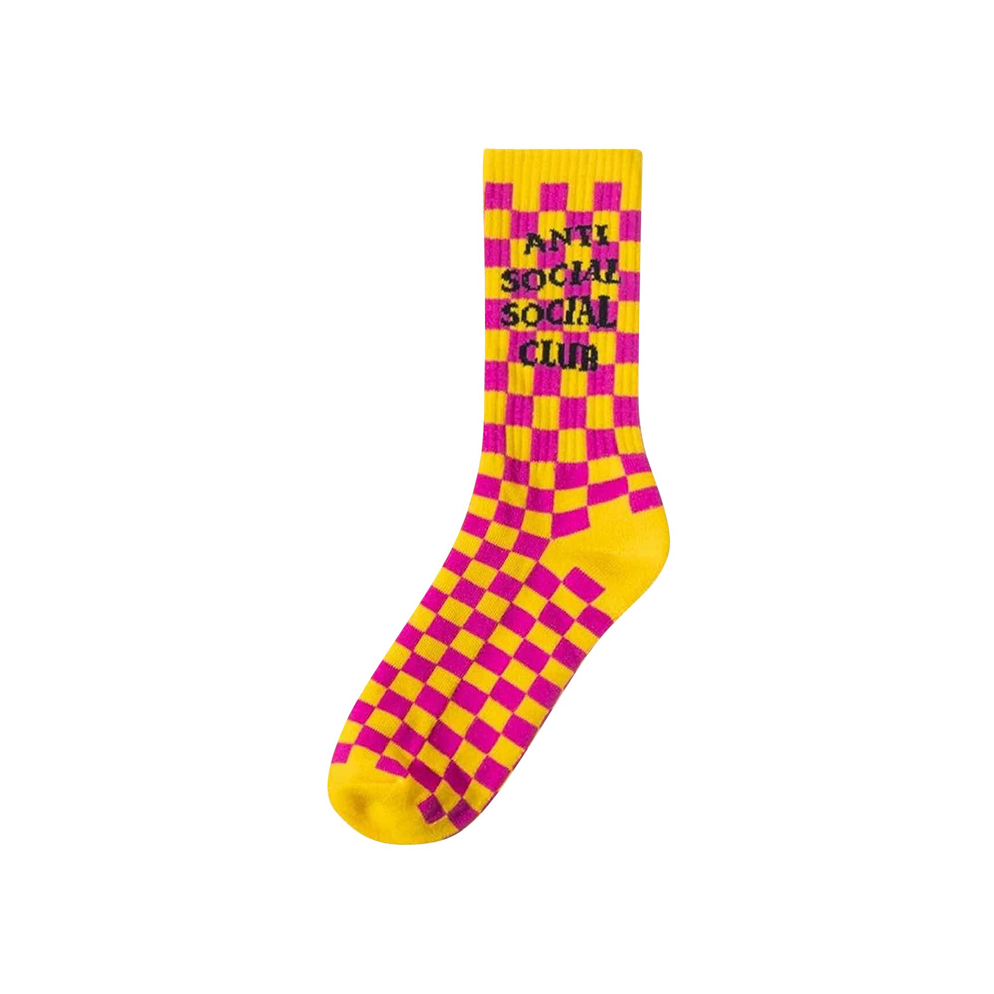 Pre-owned Anti Social Social Club Photo Booth Socks 'orange' | Men's Size L