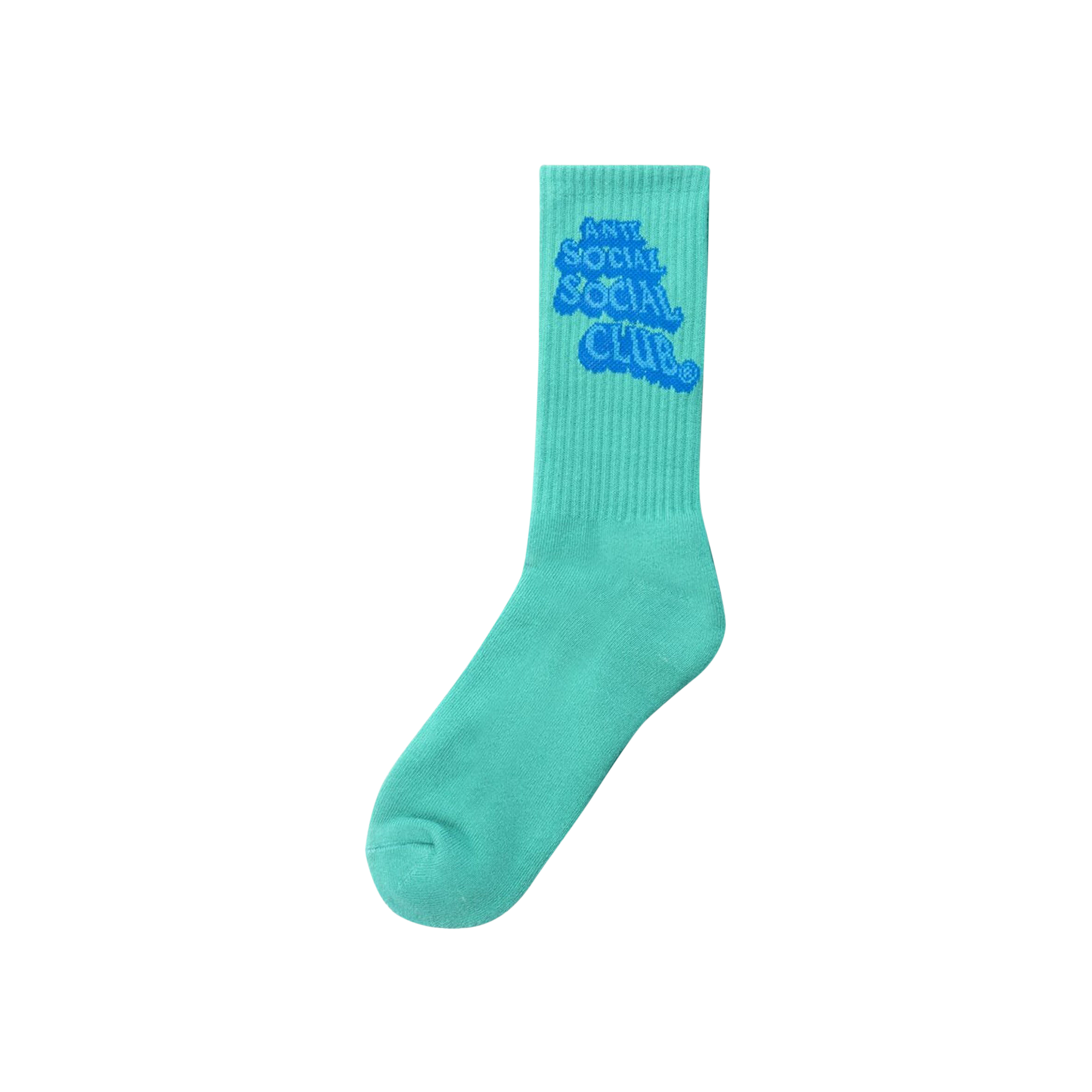 Pre-owned Anti Social Social Club Pop Up Socks 'green'