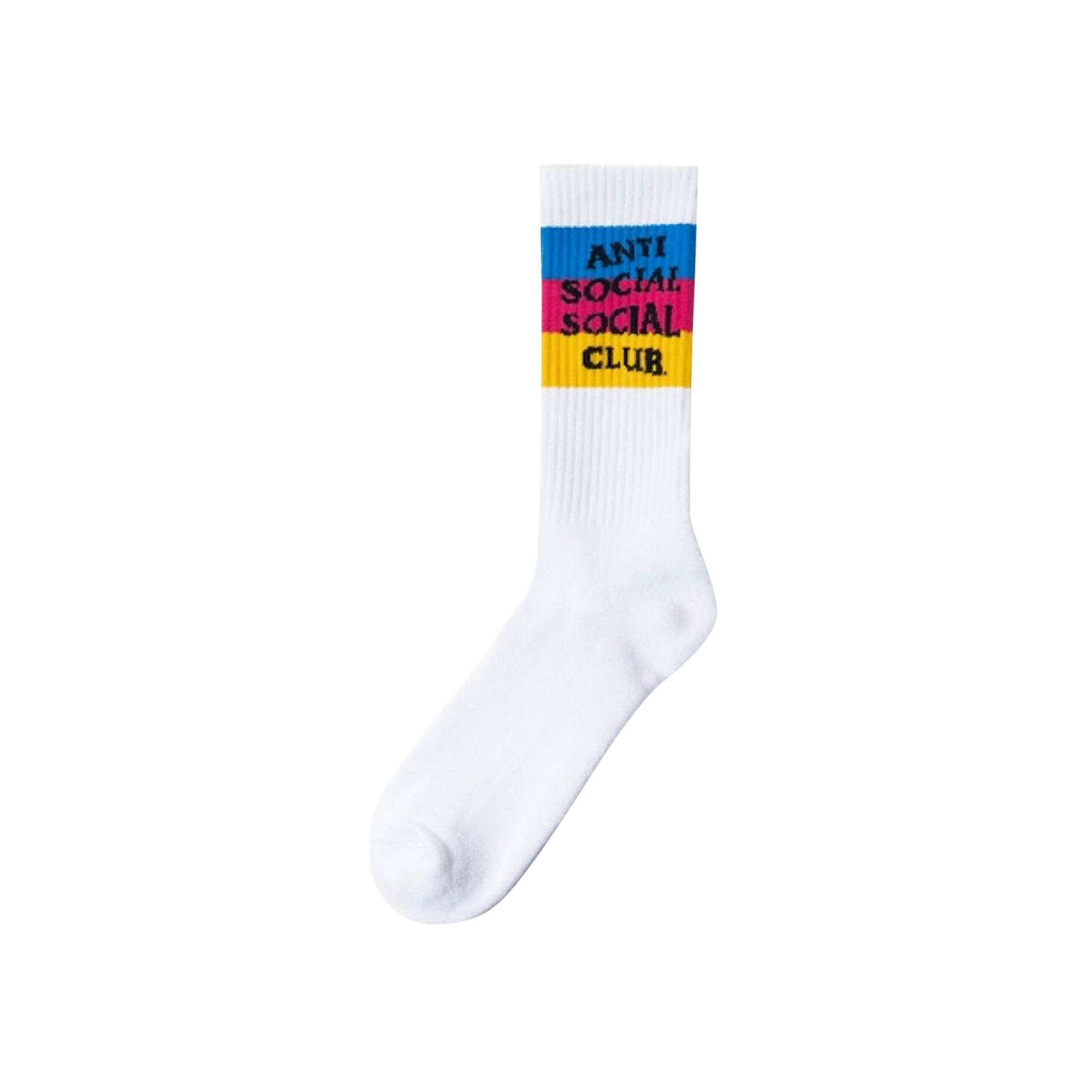 Pre-owned Anti Social Social Club You Don't See Me Socks 'white' | Men's Size M