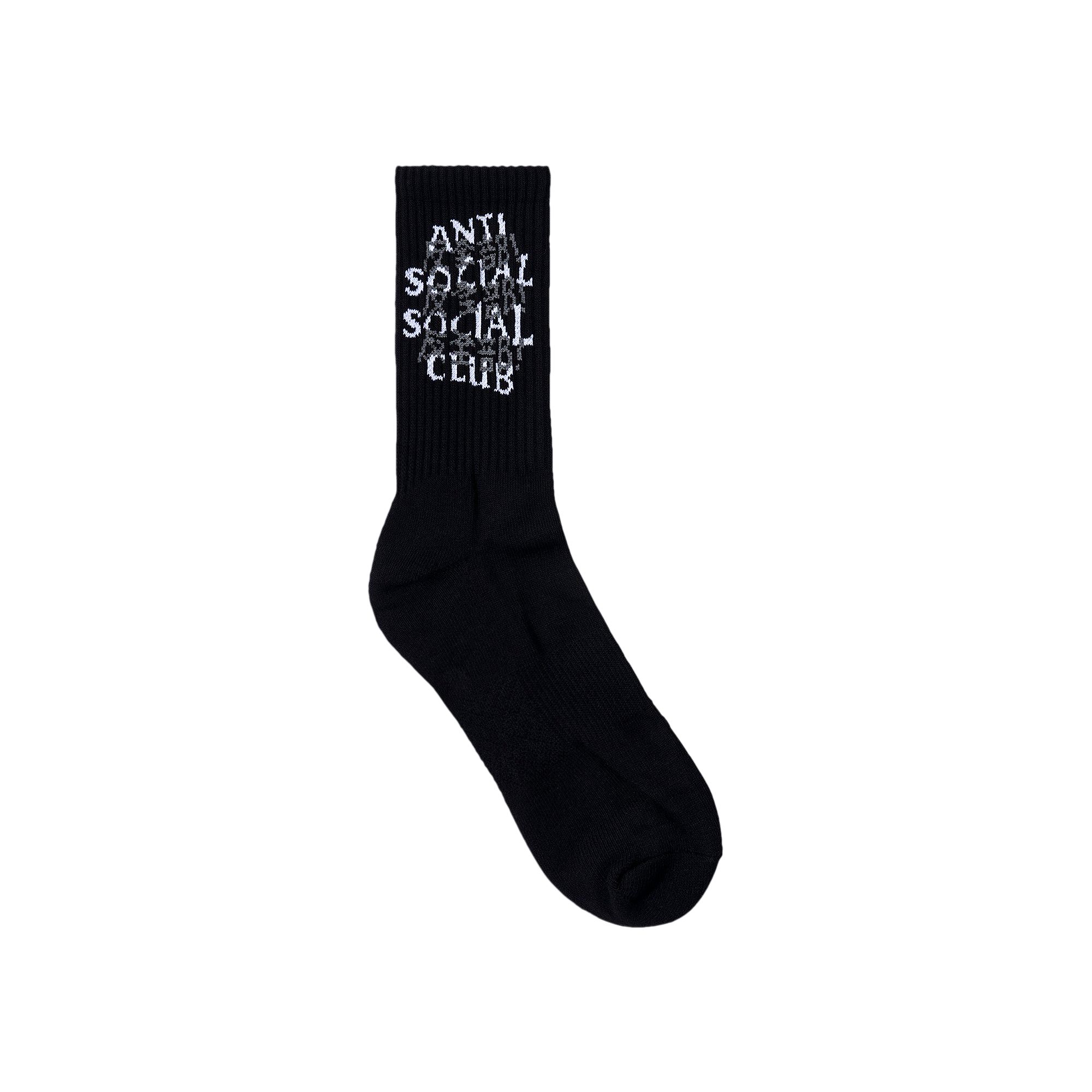 Pre-owned Anti Social Social Club Kaburosai Socks 'black' | Men's Size Xl