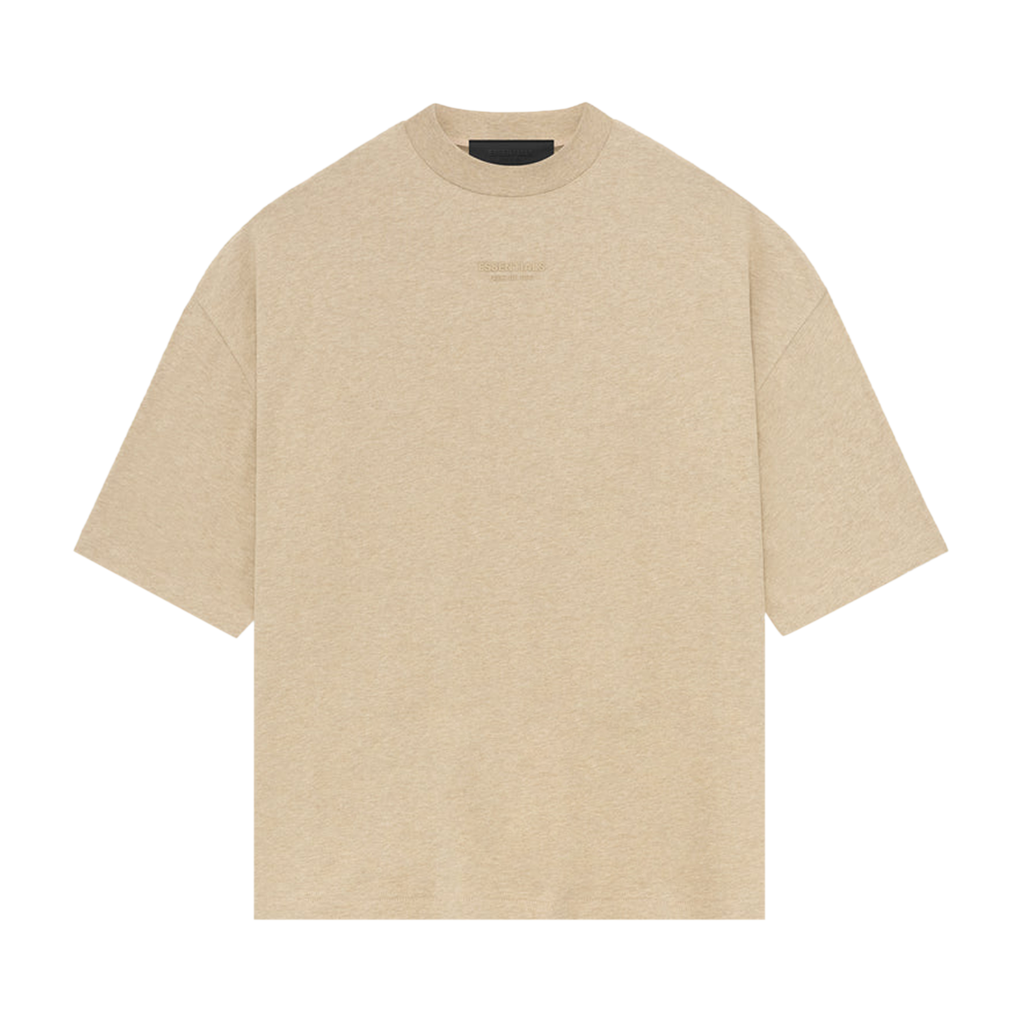 Pre-owned Essentials Fear Of God  Tee 'gold Heather' In Tan