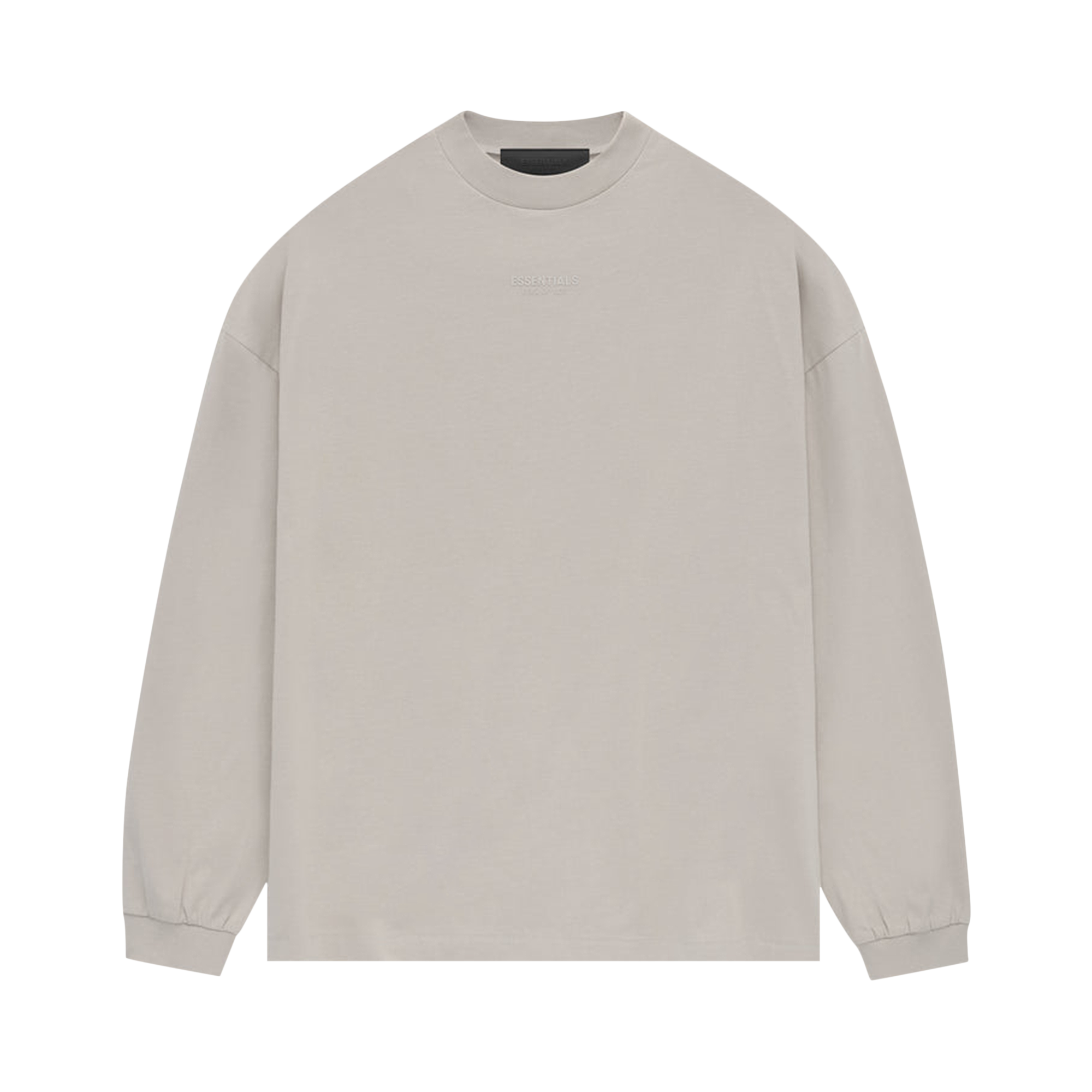 Pre-owned Essentials Fear Of God  Long-sleeve Tee 'silver Cloud' In Grey
