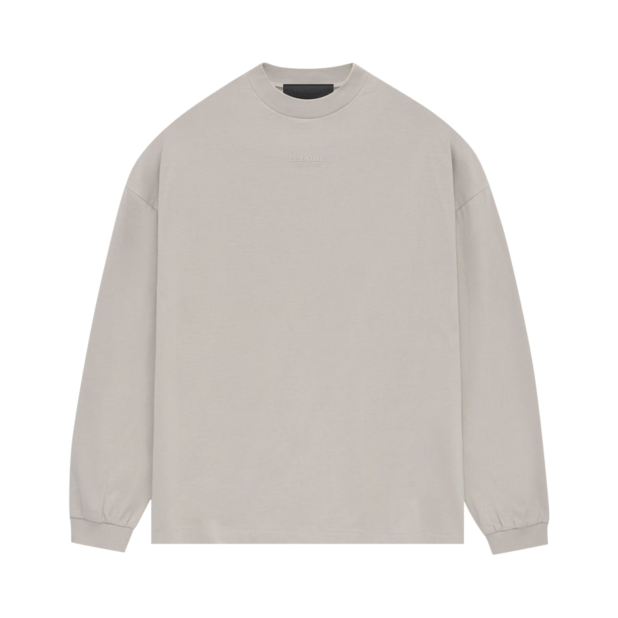 Pre-owned Essentials Fear Of God  Long-sleeve Tee 'silver Cloud' In Grey