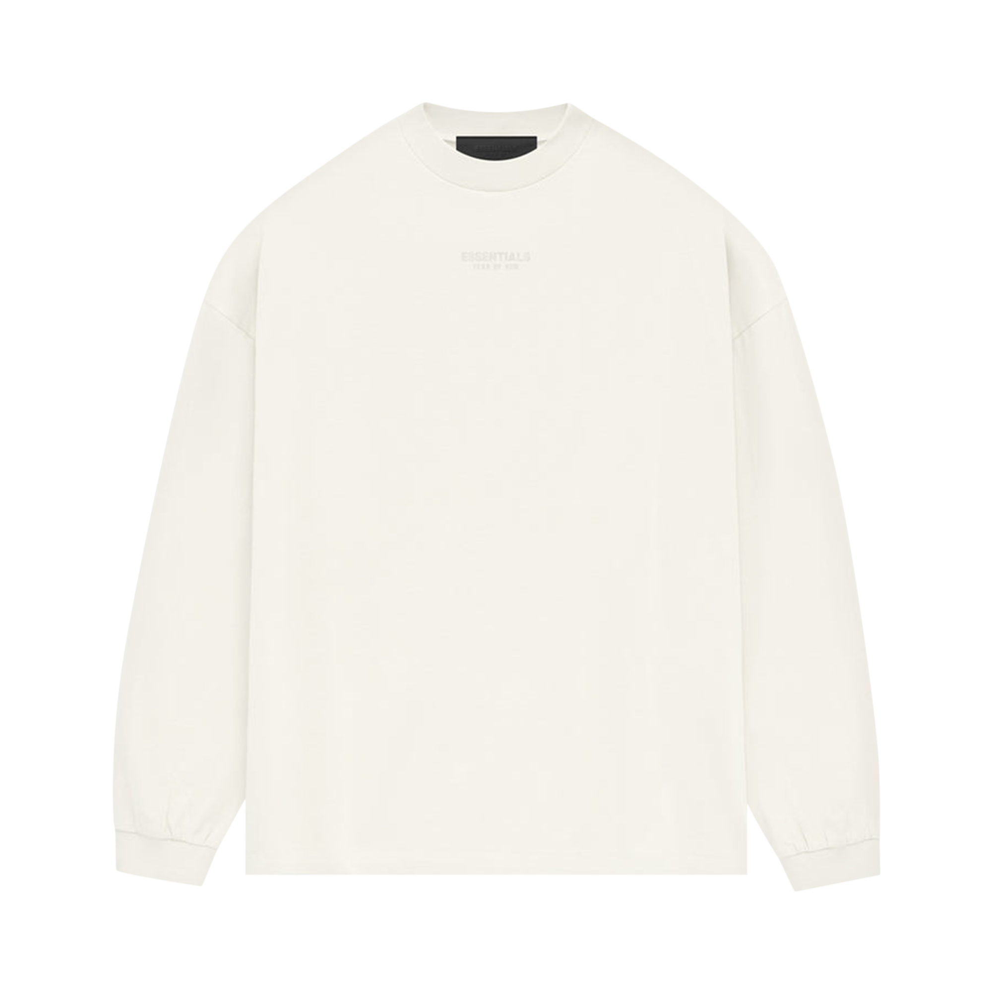 Pre-owned Essentials Fear Of God  Long-sleeve Tee 'cloud Dancer' In Cream