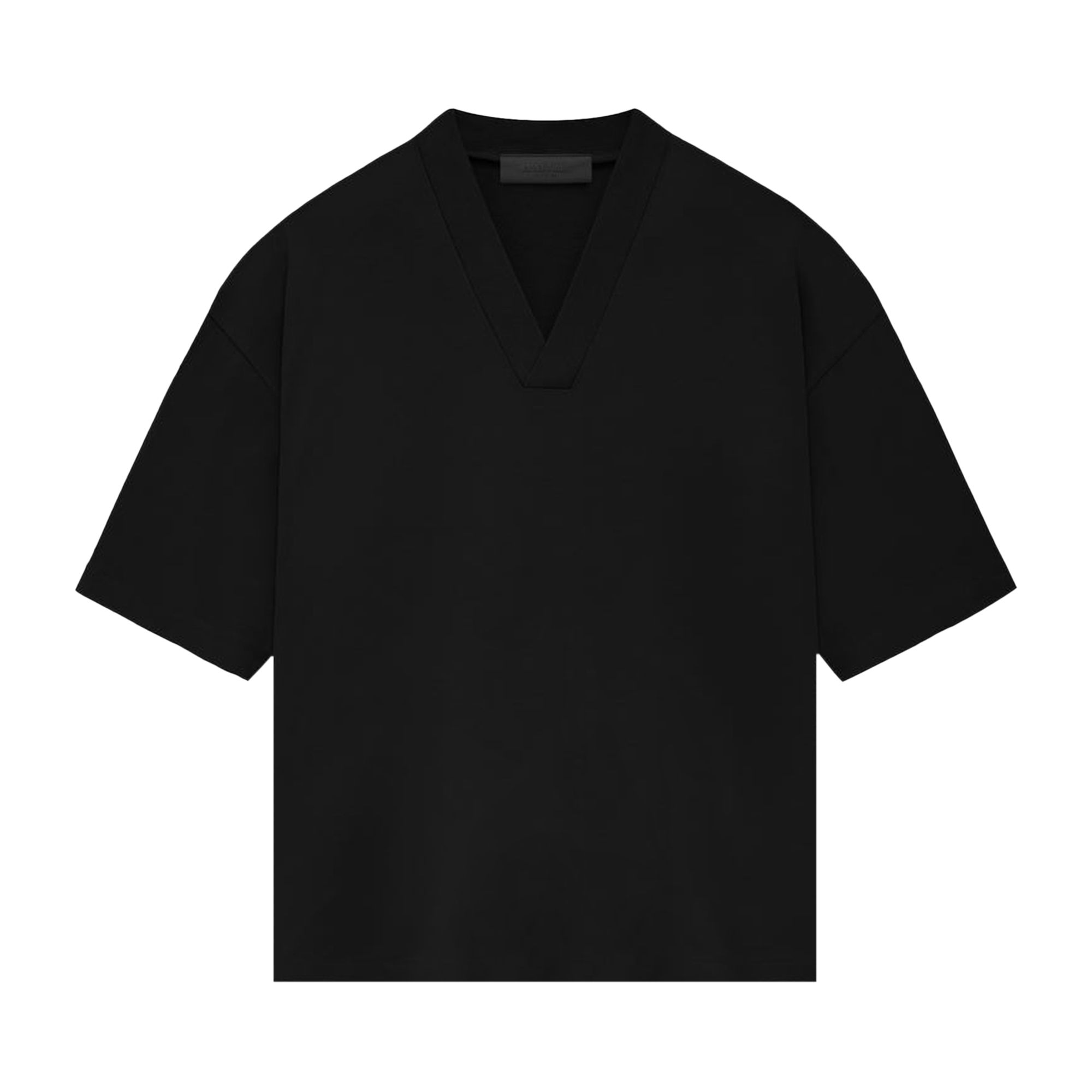 Fear of God Essentials V-Neck 'Jet Black' | Men's Size 2XS